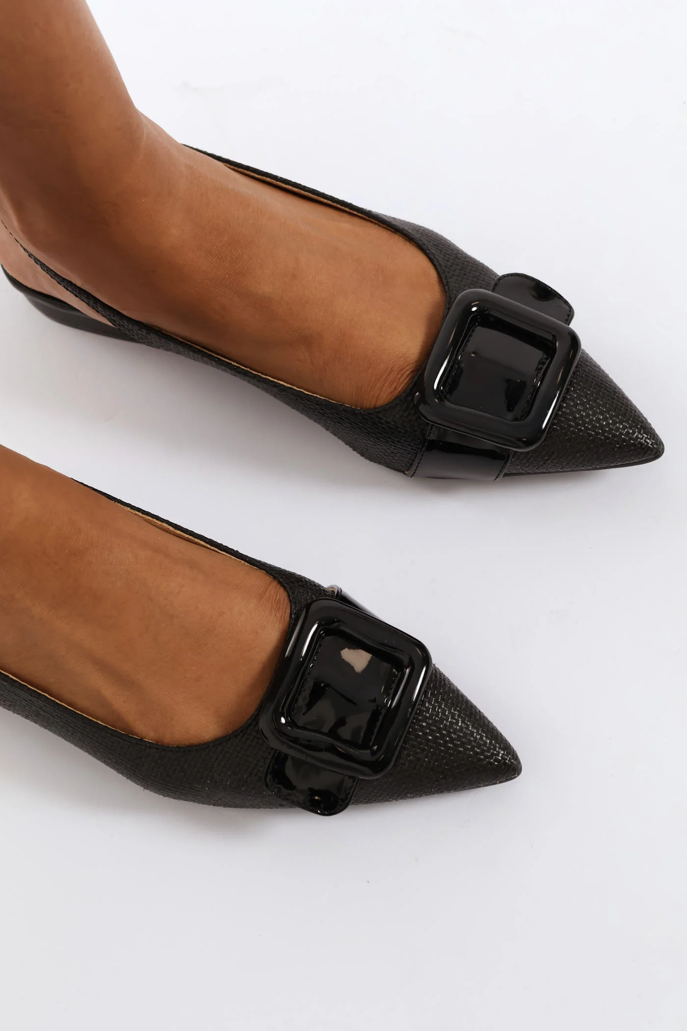 Raffia Slingback - Black - Image 3