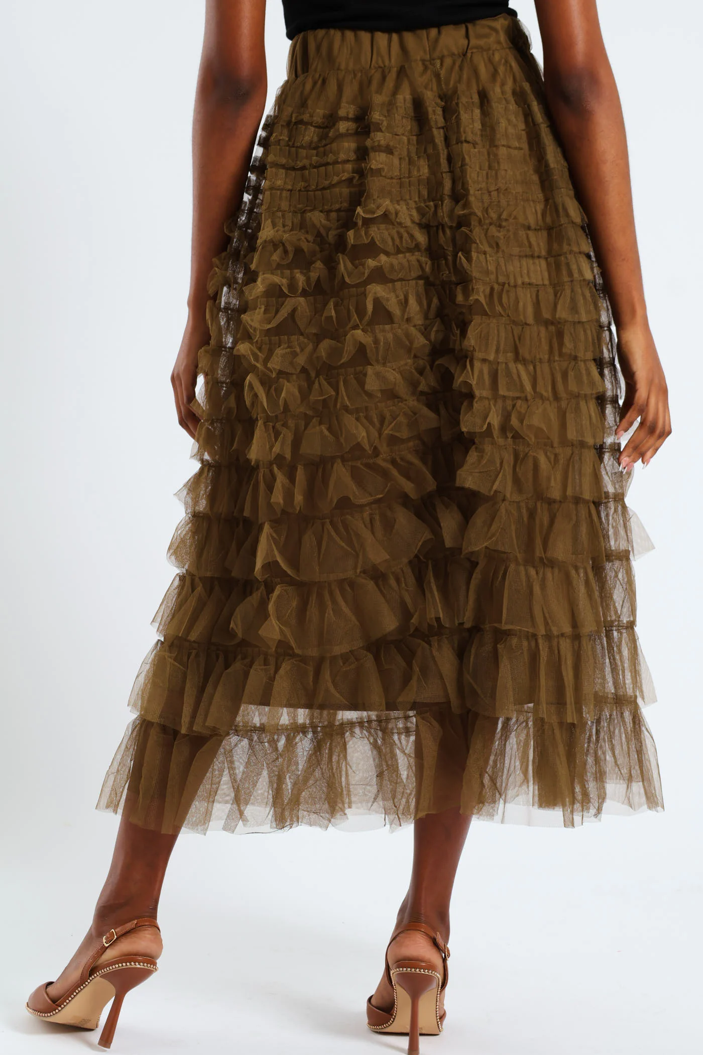 Rara Midi Skirt - Olive - Image 3