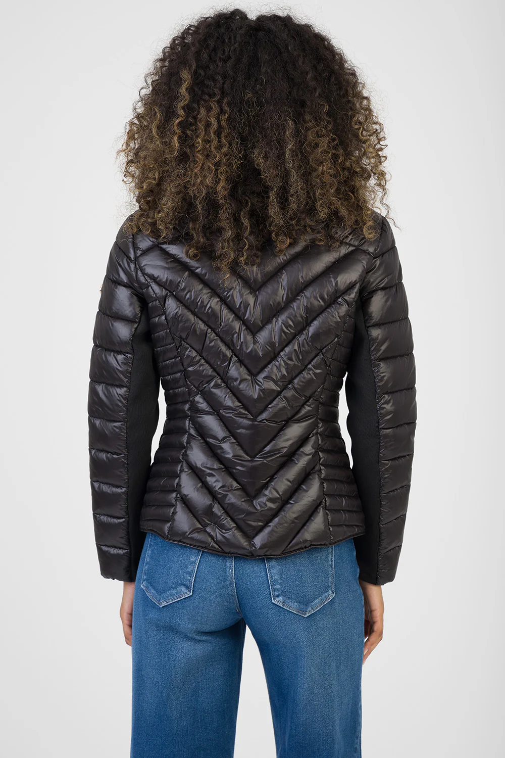Ravilla Cropped Puffer Jacket - Black - Image 6