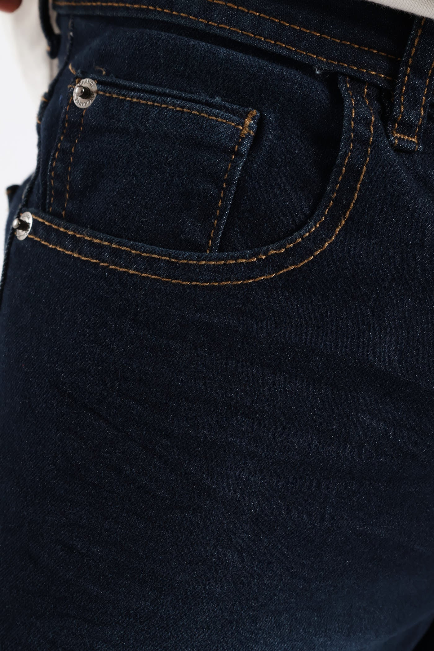 Raw Wash Denim Shorts - Dark Blue - Image 5