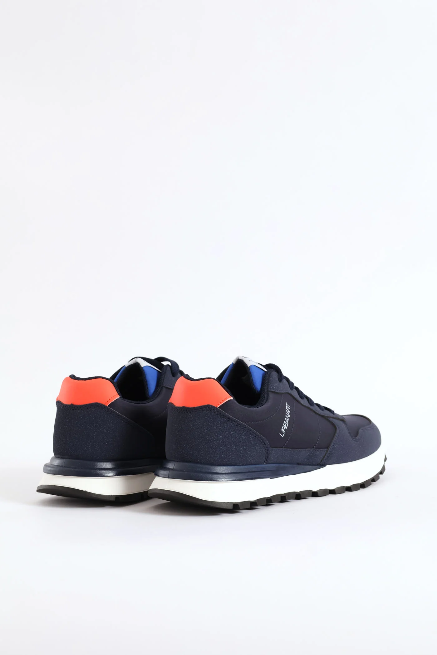 Ray 1 Nylon Suede Retro Trainer - Navy - Image 5