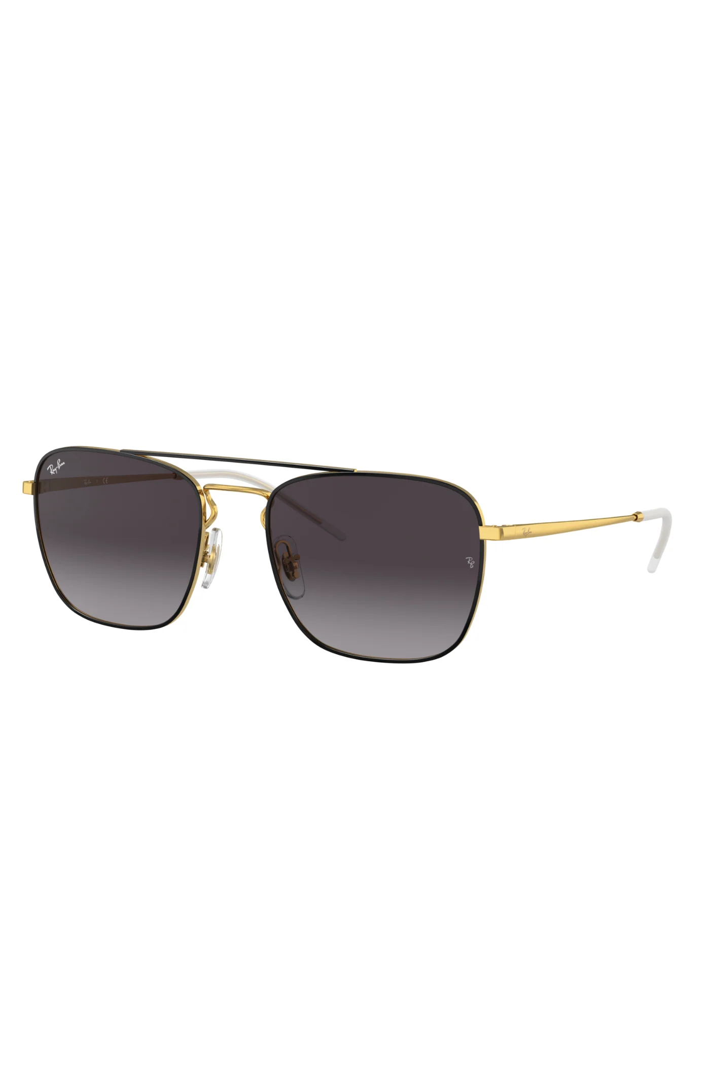 Gold Frame Sunglasses - Black - Image 3
