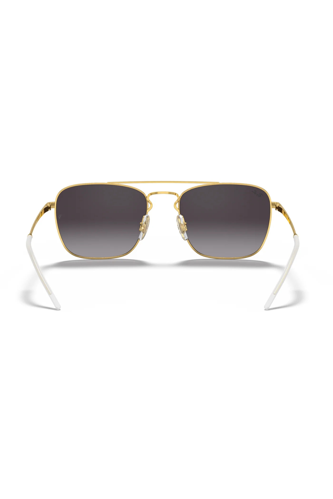 Gold Frame Sunglasses - Black - Image 4