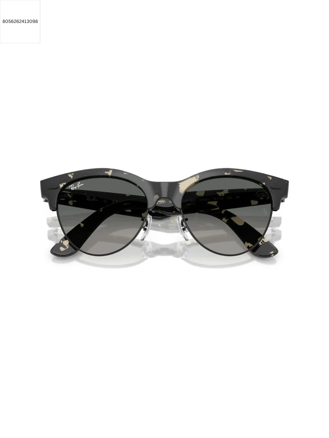 Clubmaster Wayfarer Sunglasses - Grey - Image 5