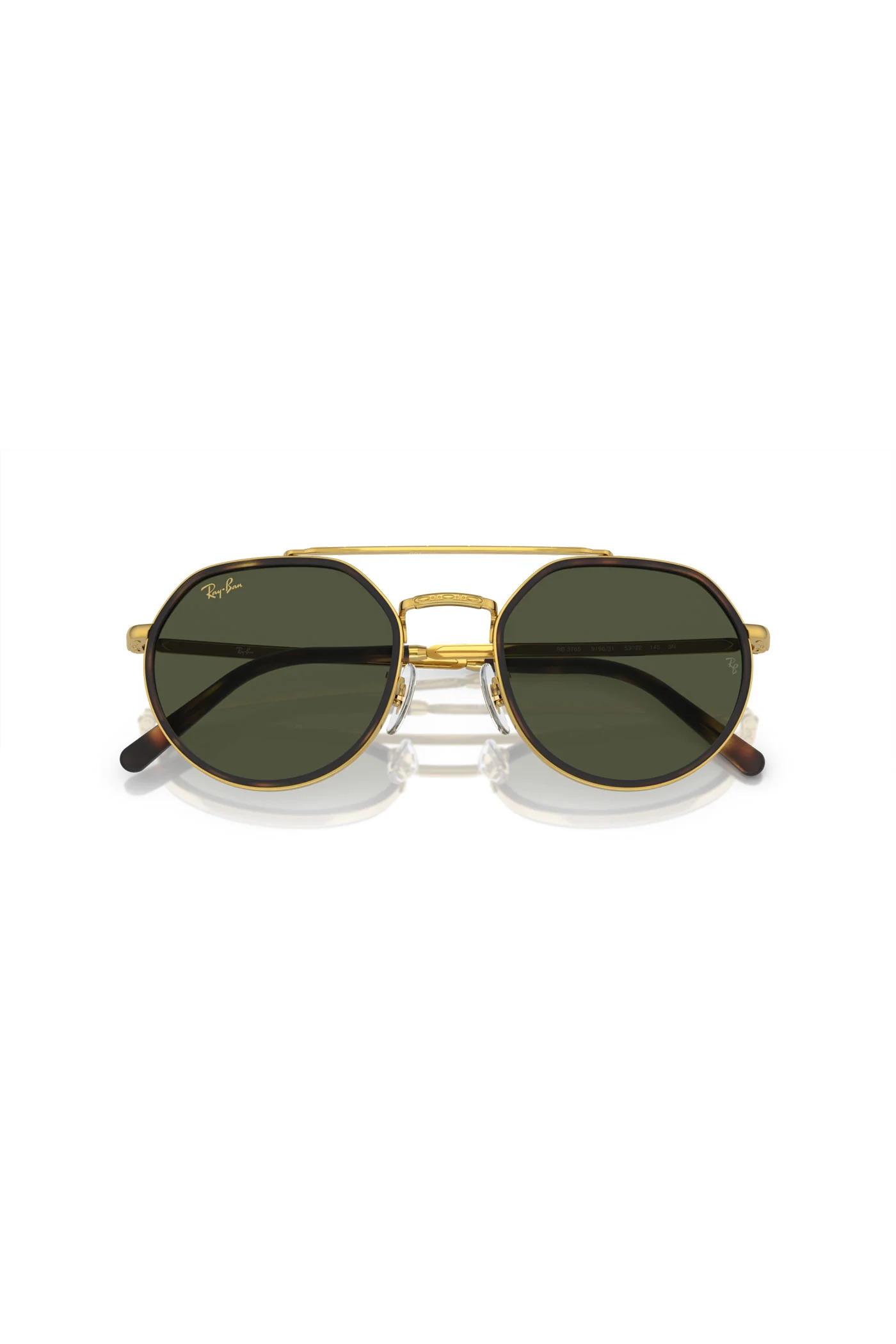 Gold Frame Green Lenses Sunglasses - Image 6