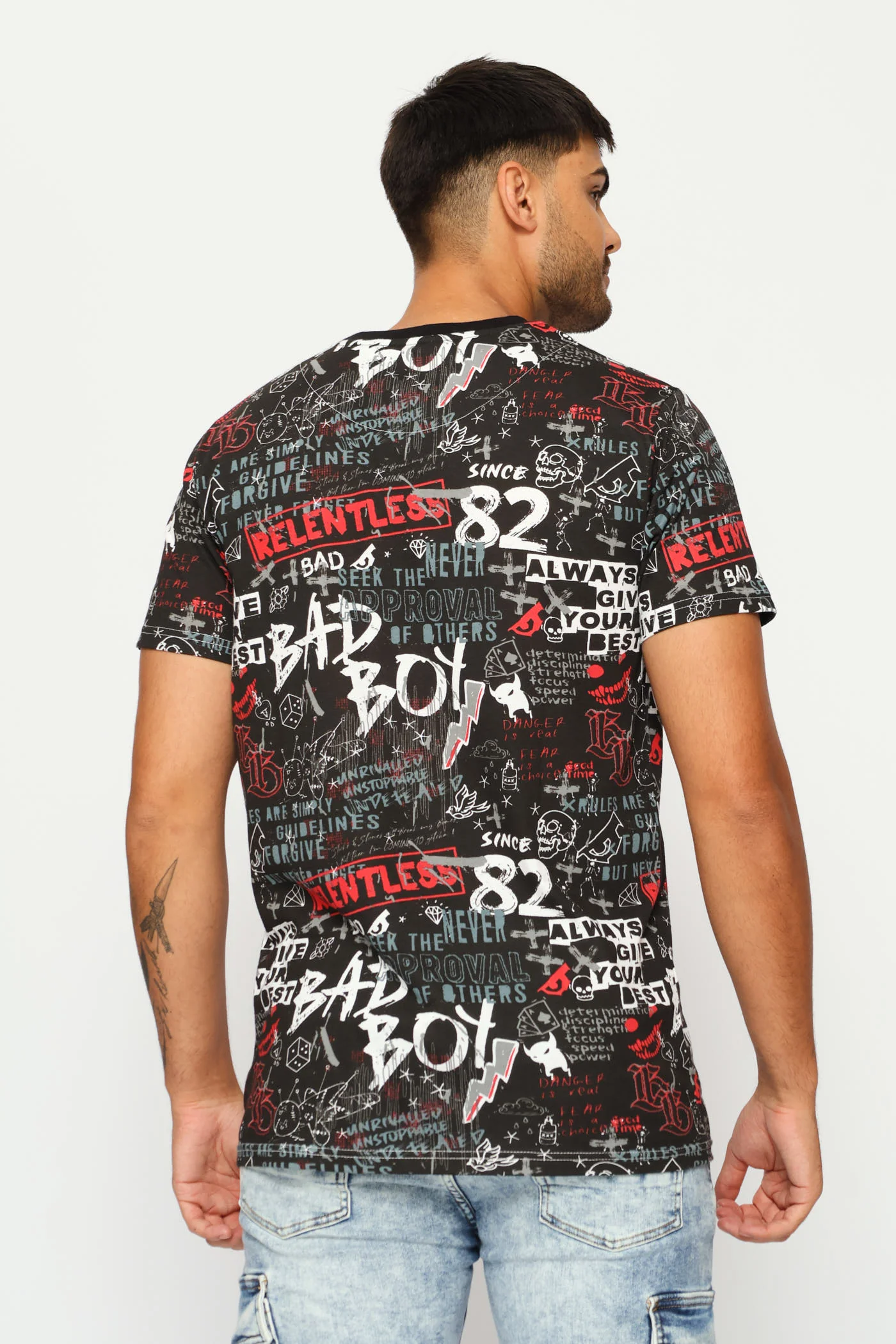 Reactive Rotatry Tee - Black/Red - Image 3