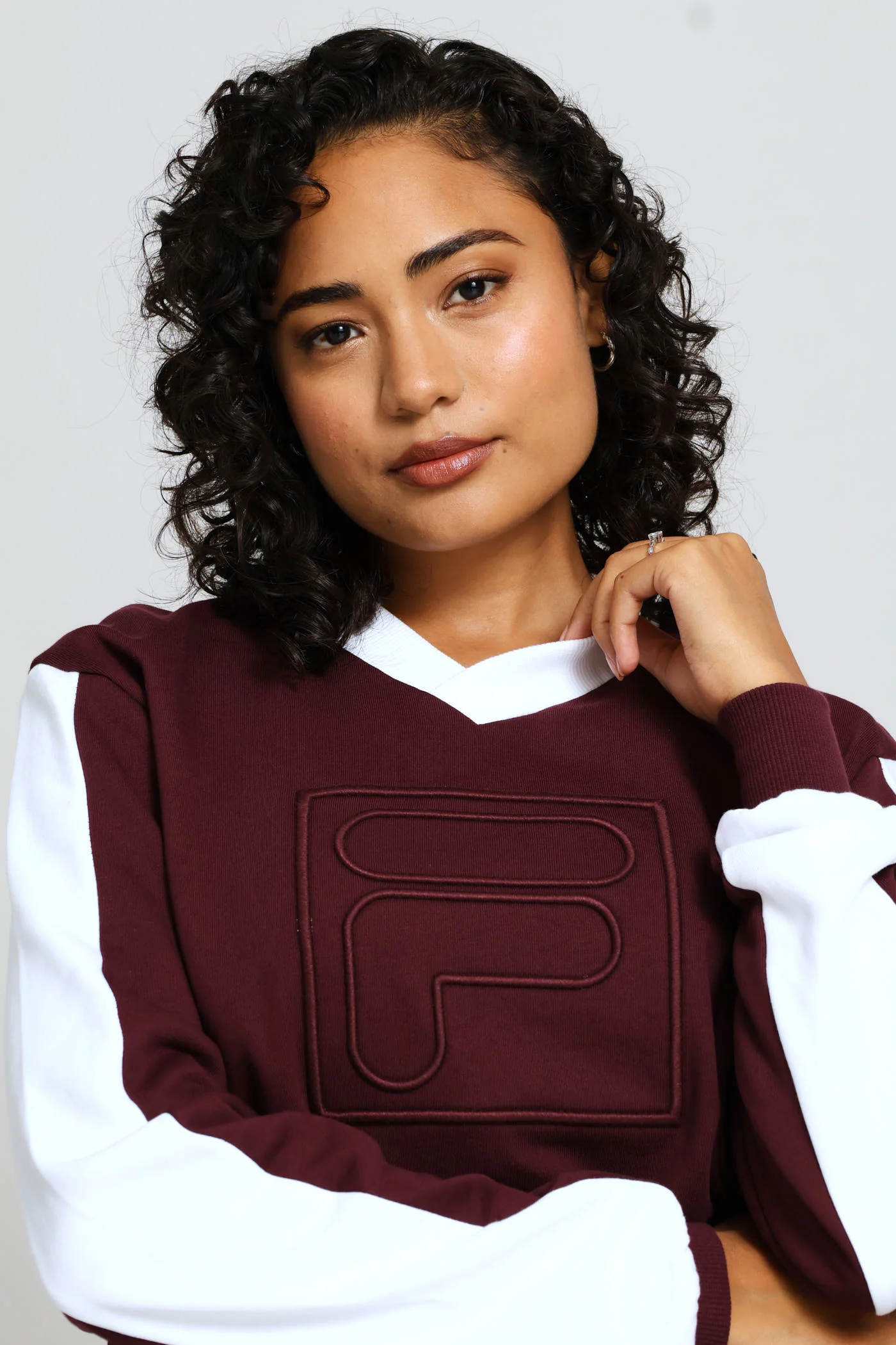 Rebecca Sweatshirt - Burgundy - Image 2