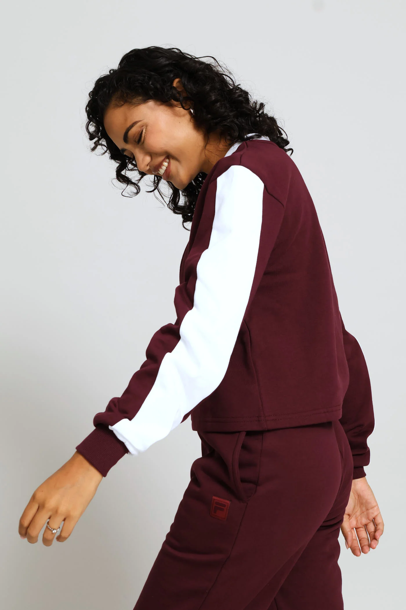 Rebecca Sweatshirt - Burgundy - Image 3