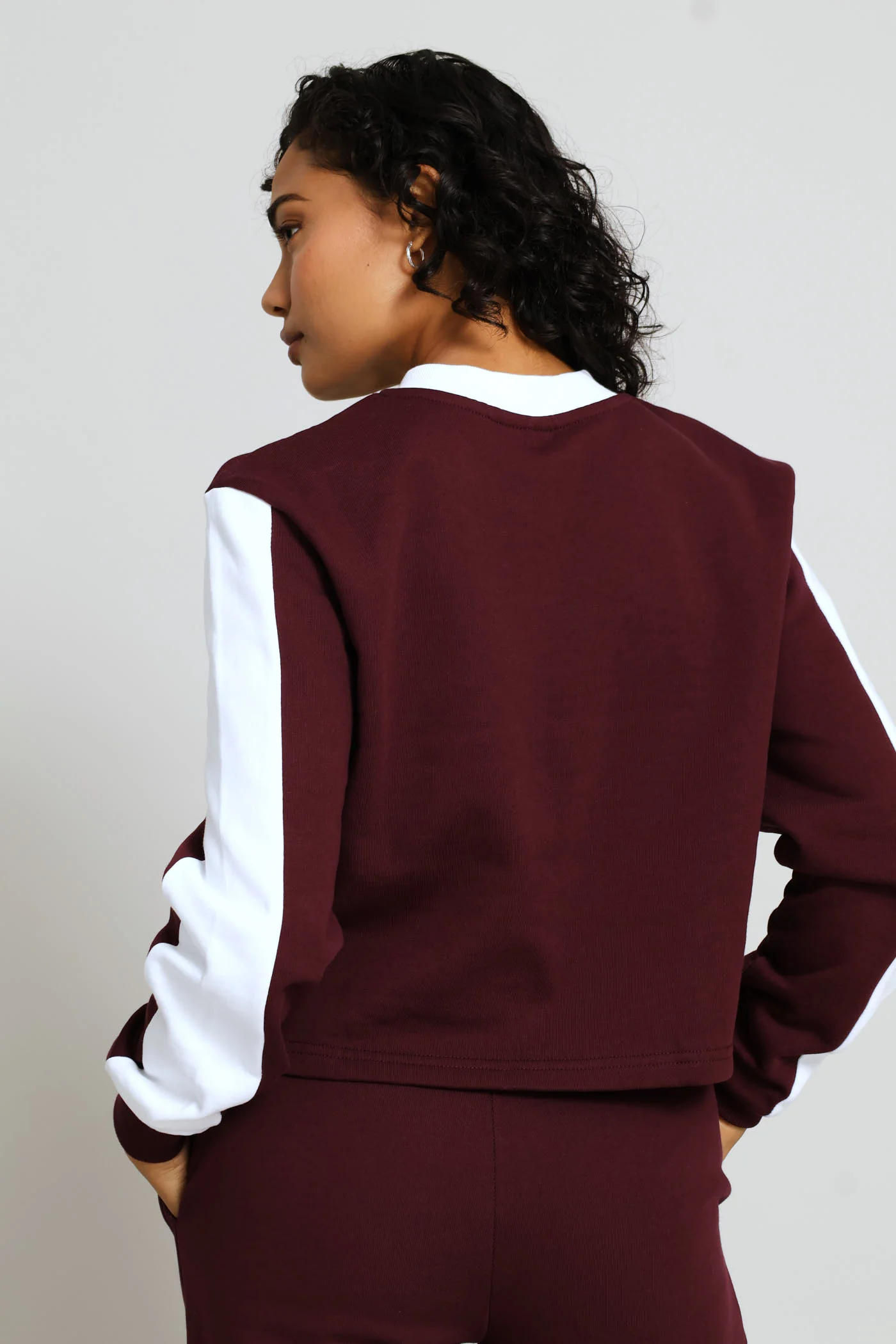 Rebecca Sweatshirt - Burgundy - Image 4