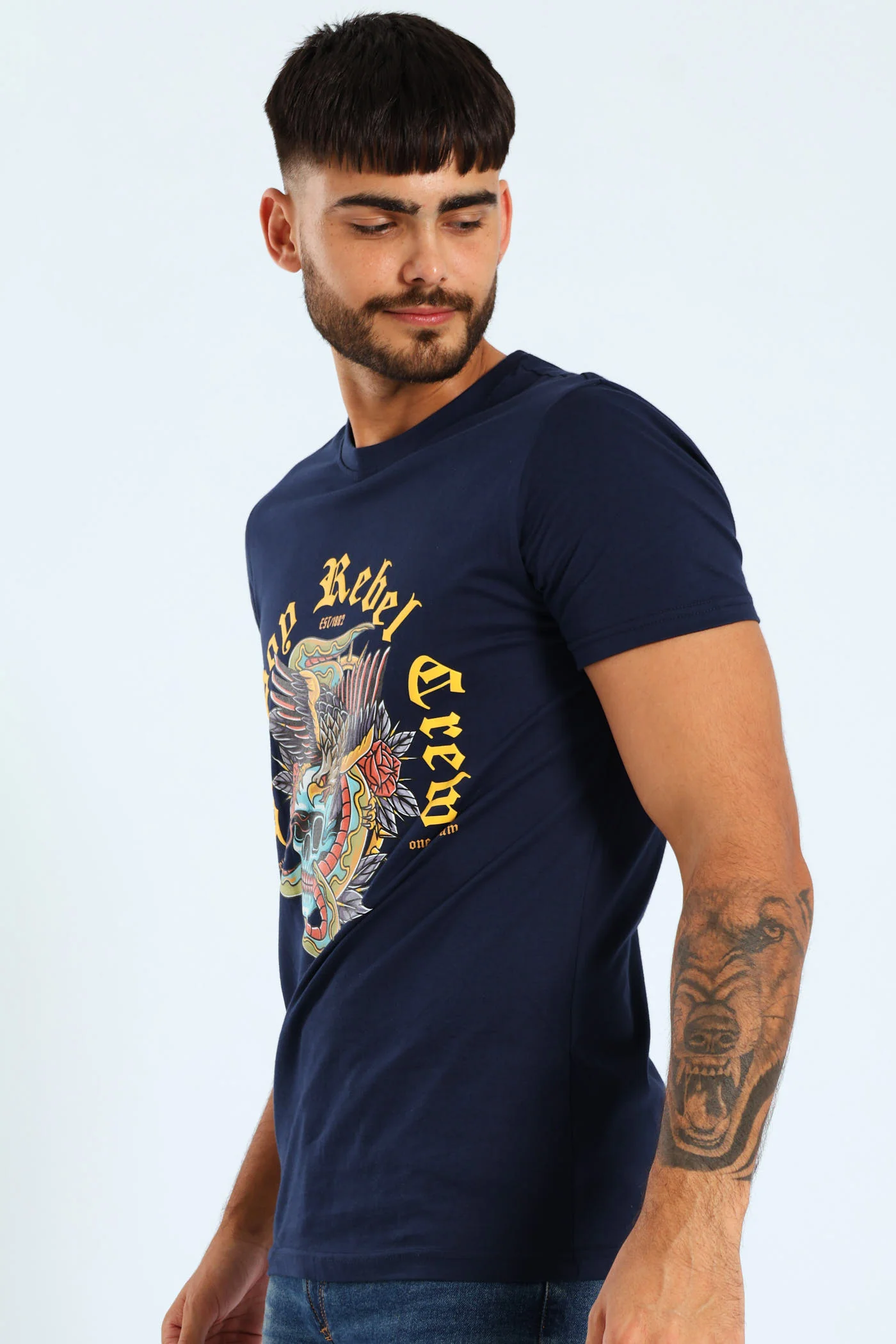 Rebel Tee - Navy - Image 3