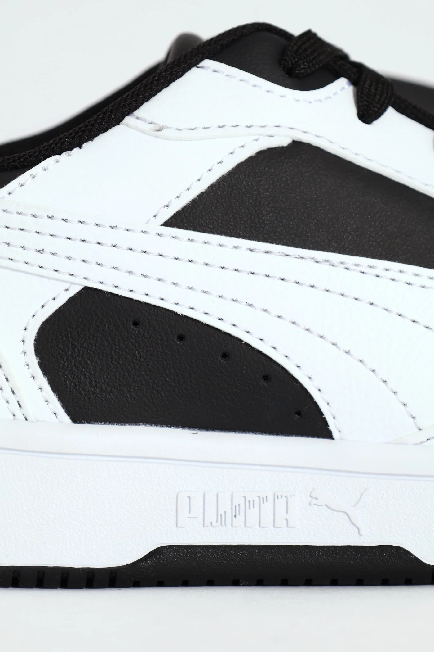 Rebound V6 Low Court Sneaker - Black/White - Image 6