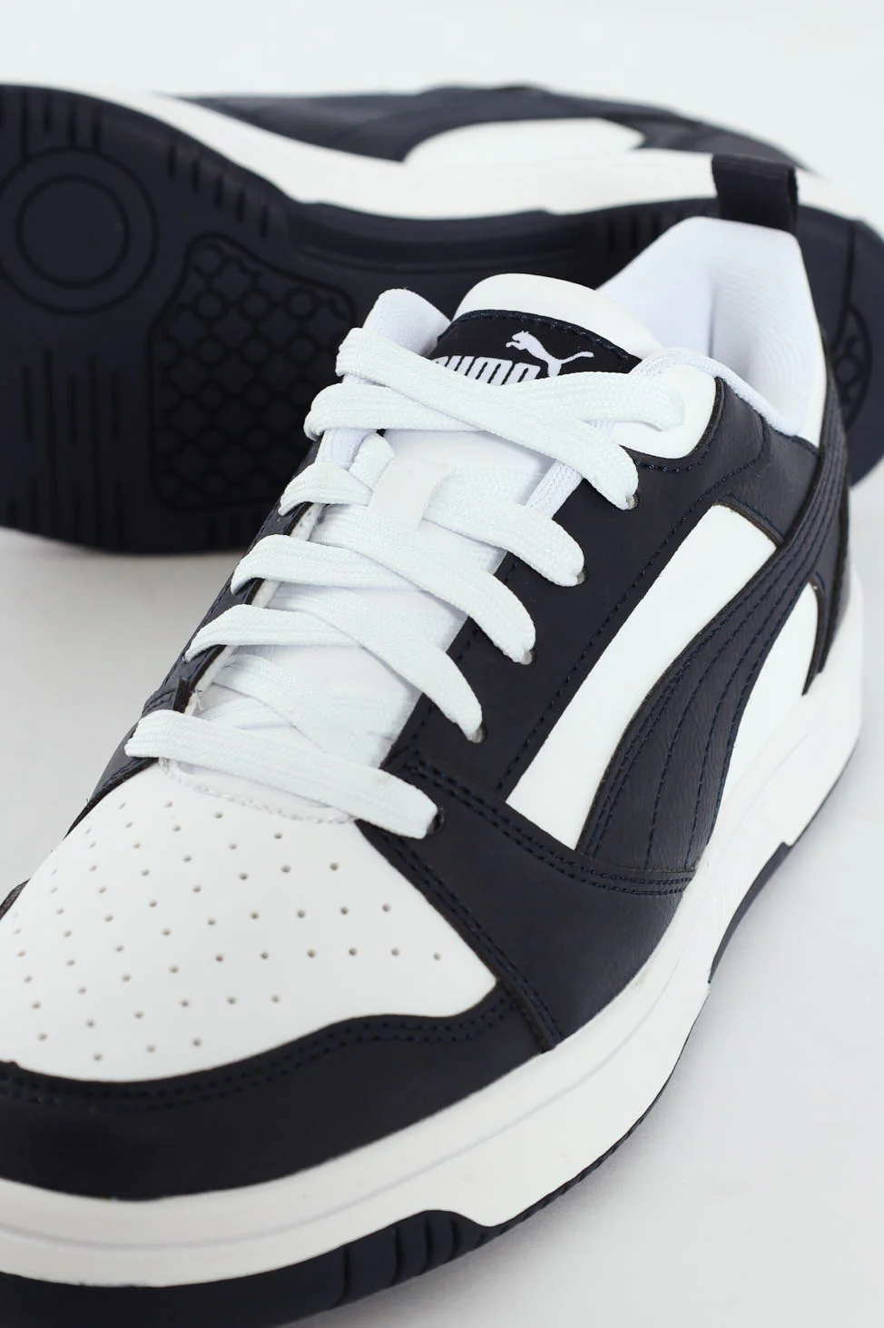 Rebound V6 Low Court Sneaker - White/Navy - Image 2