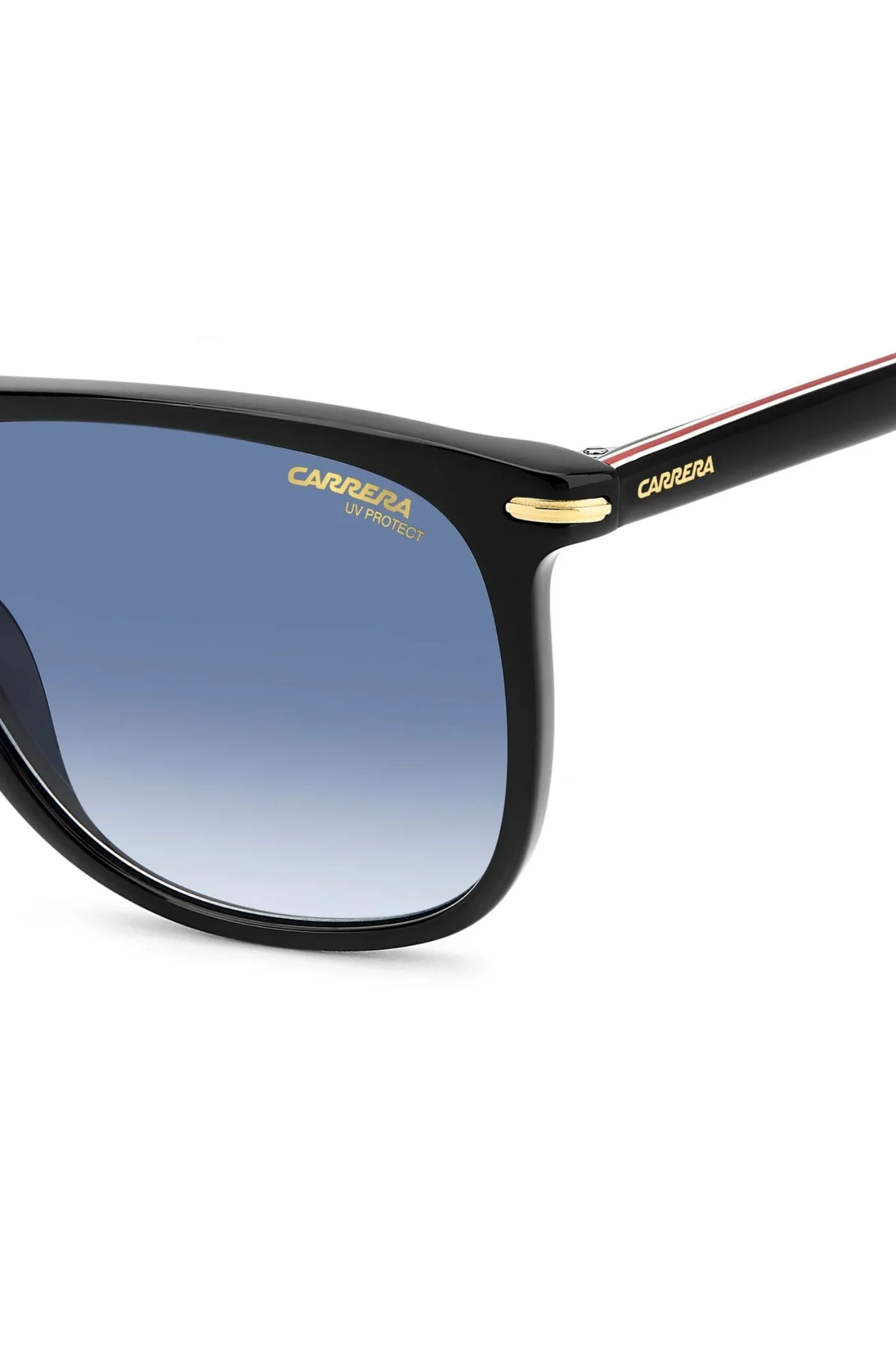 Rectangle Black Gold Frame Blue Lens - None - Image 4