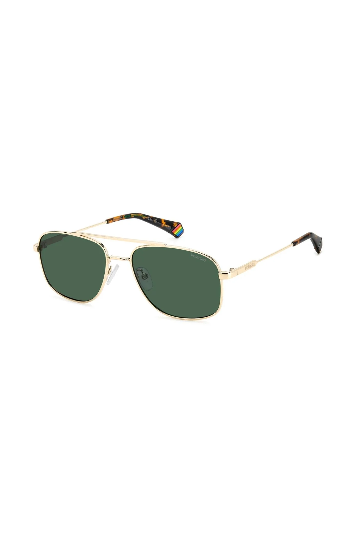 Rectangle Gold Frame Green Lens - None - Image 2