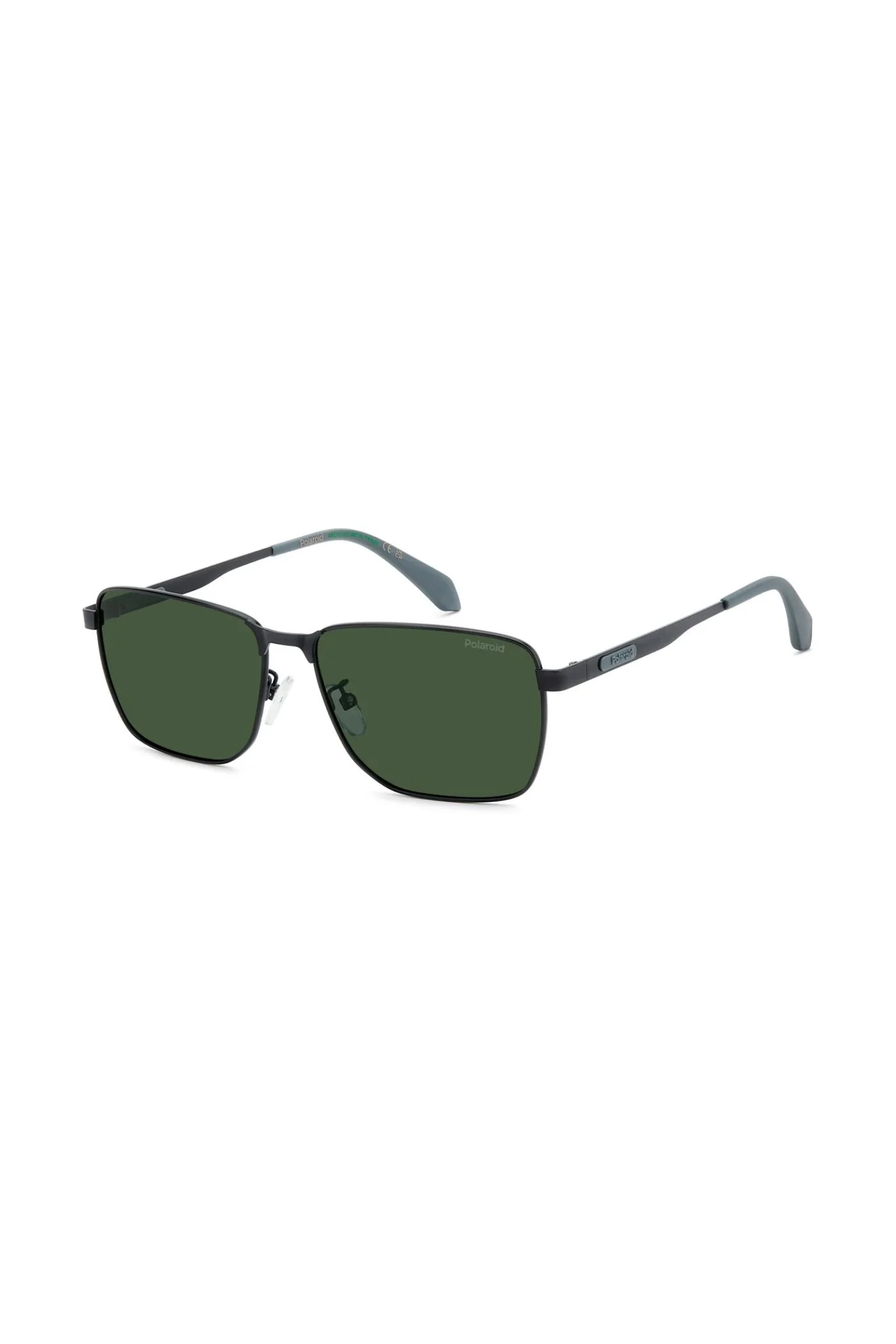 Rectangle Matt Black Frame Green Lens - None - Image 2