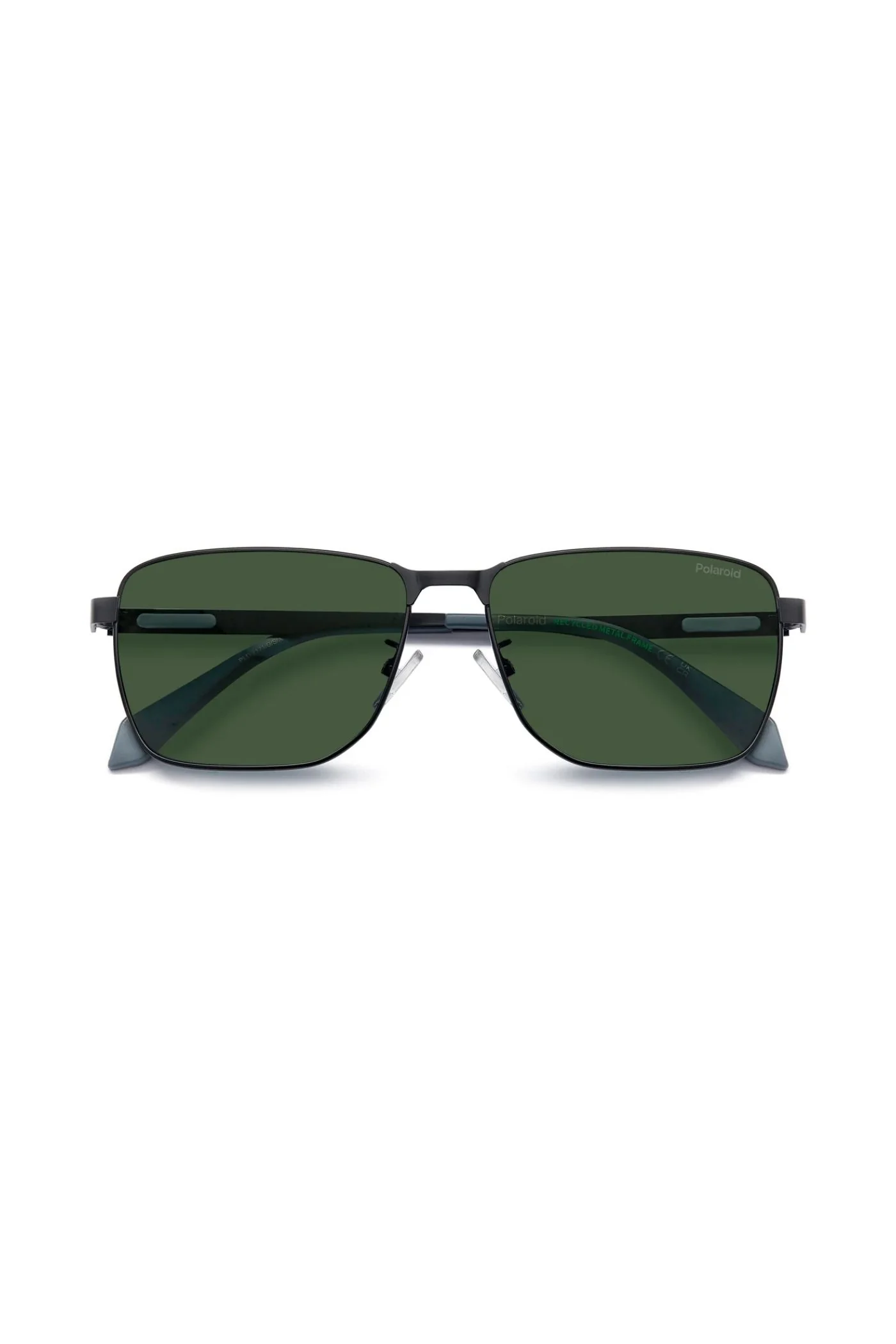 Rectangle Matt Black Frame Green Lens - None - Image 3