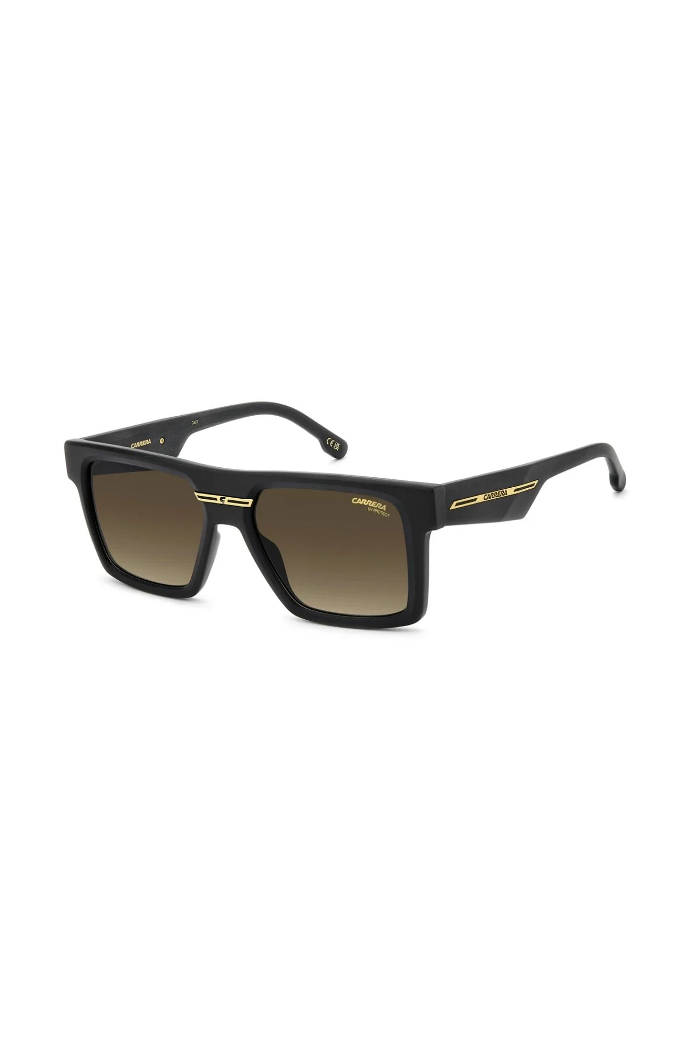 Rectangle Matte Black Frame Brown Lens - None - Image 2