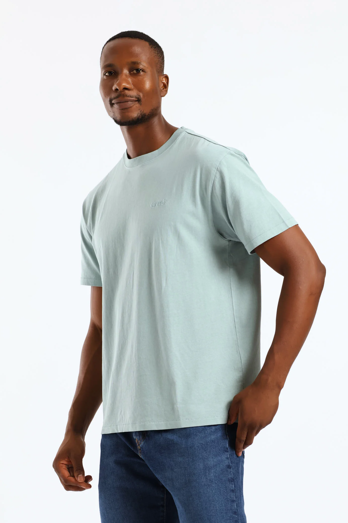 Red Tab Vintage Tee - Blue - Image 3