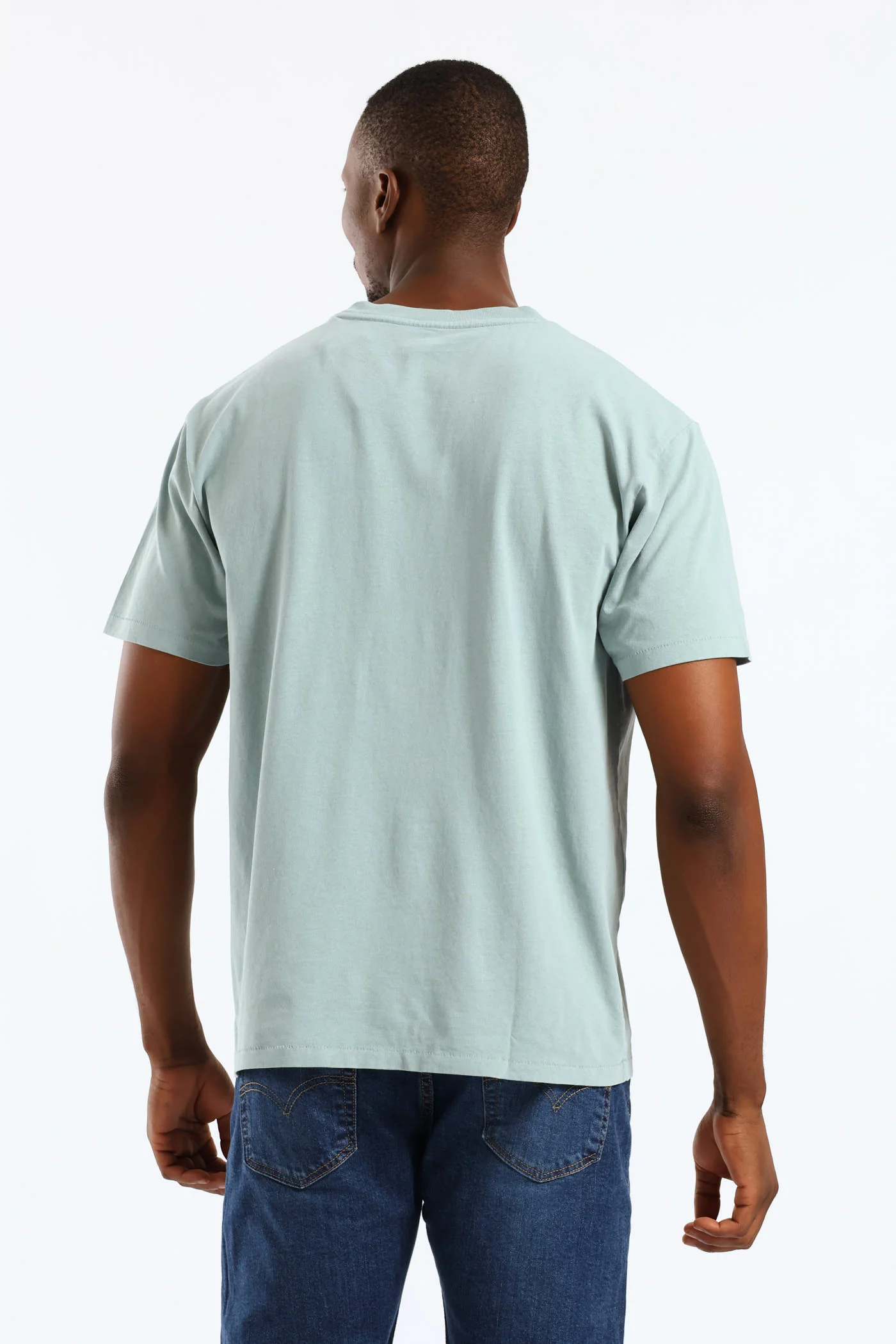 Red Tab Vintage Tee - Blue - Image 4