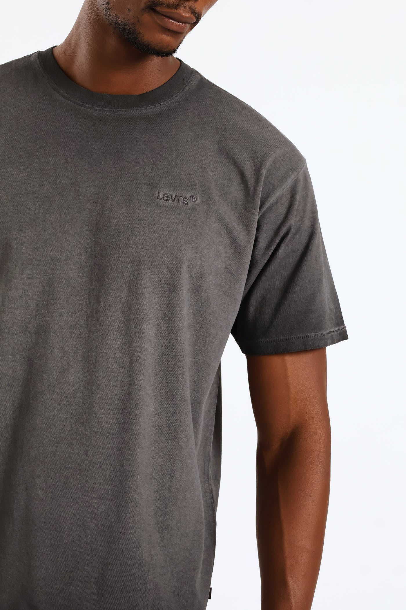 Red Tab Vintage Tee - Grey - Image 3
