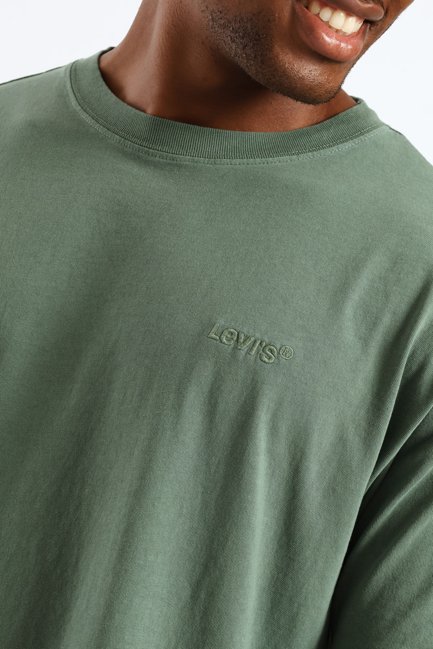 Red Tab Vintage Tee - Olive - Image 2