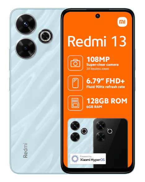 Redmi 13 128GB Dual Sim Cellphone - Blue - Image 2