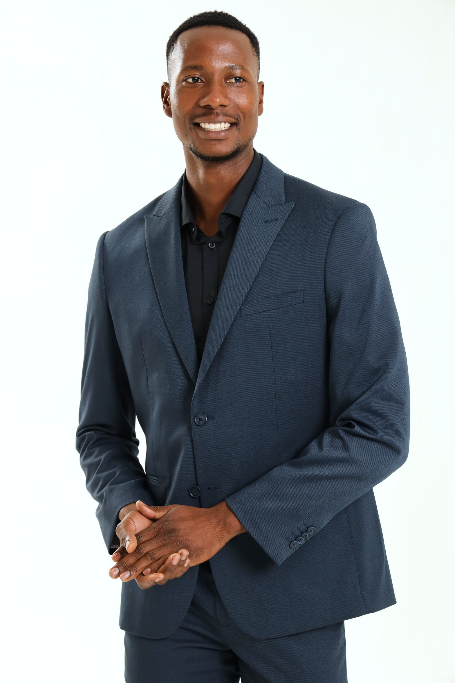 Reg Twill Suit Jacket - Petrol - Image 3