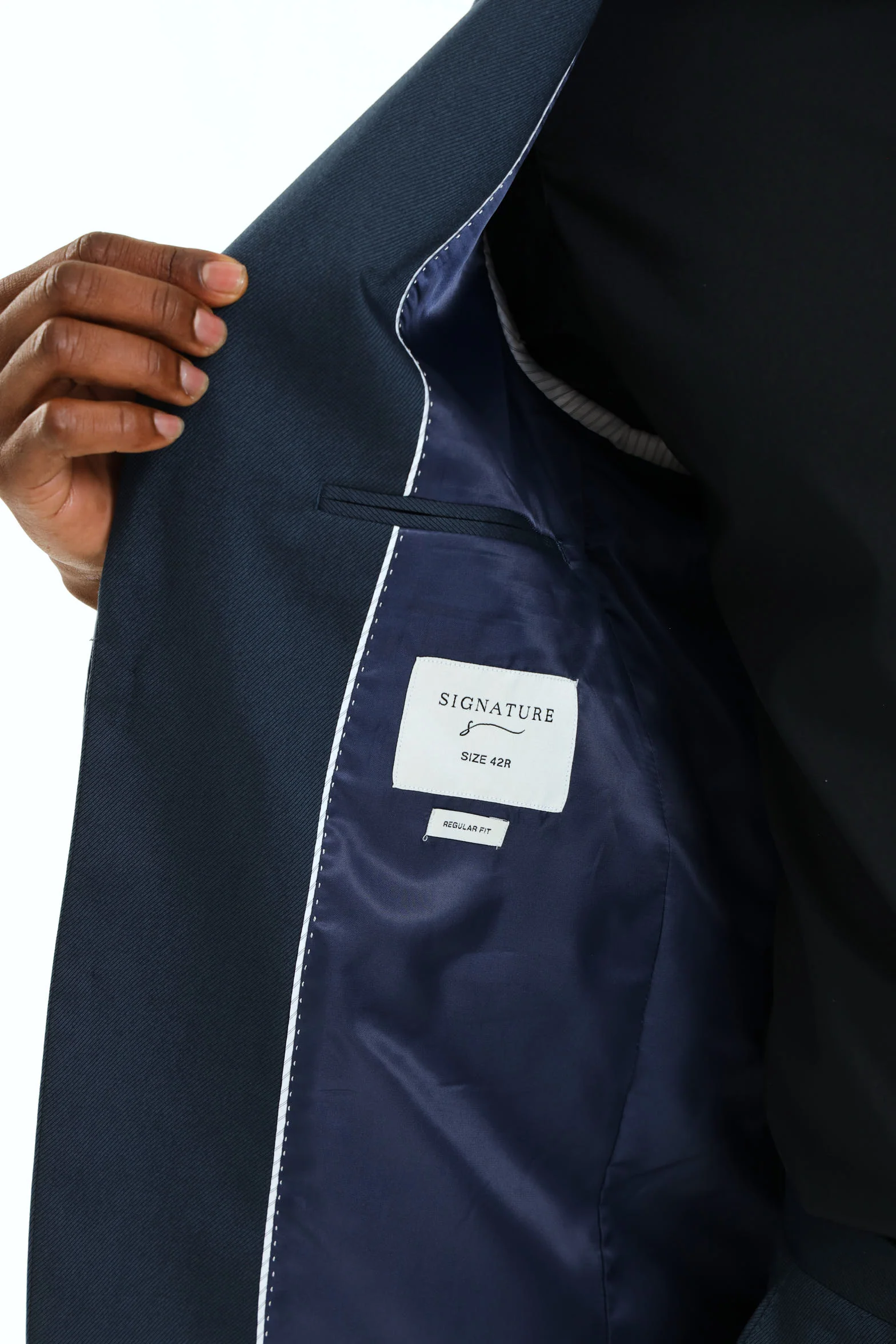 Reg Twill Suit Jacket - Petrol - Image 5
