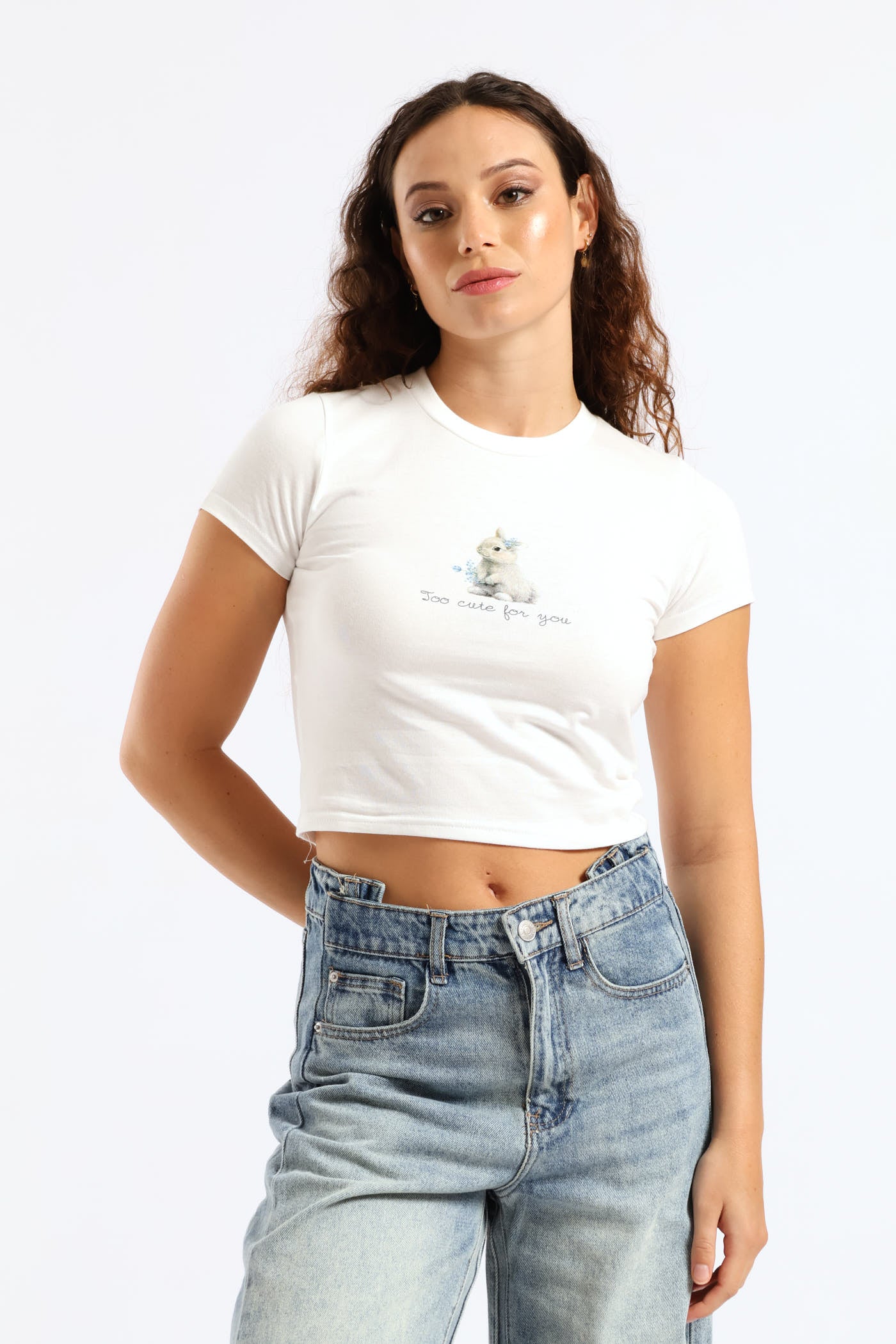 Regular Baby Tee - White - Image 2