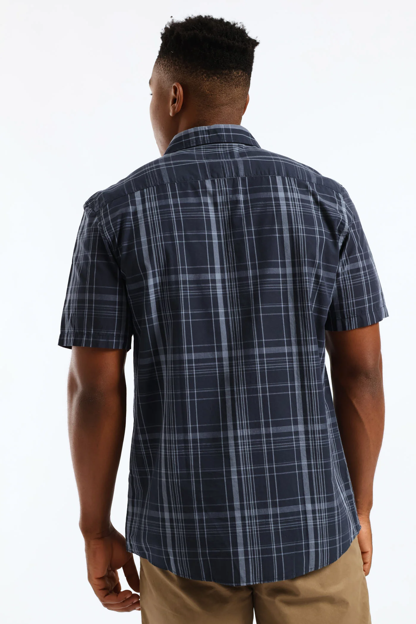 Regular Check Shirt - Navy - Image 2