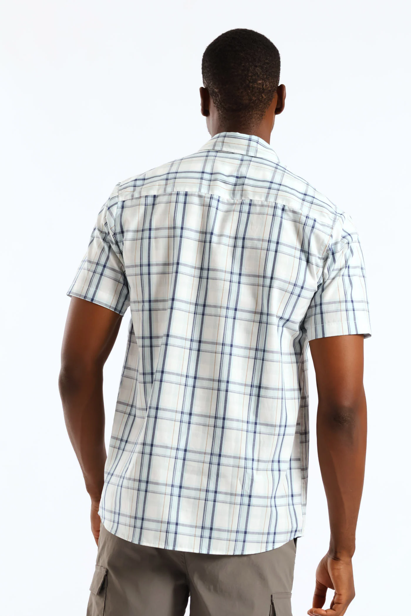 Regular Check Shirt - White - Image 4