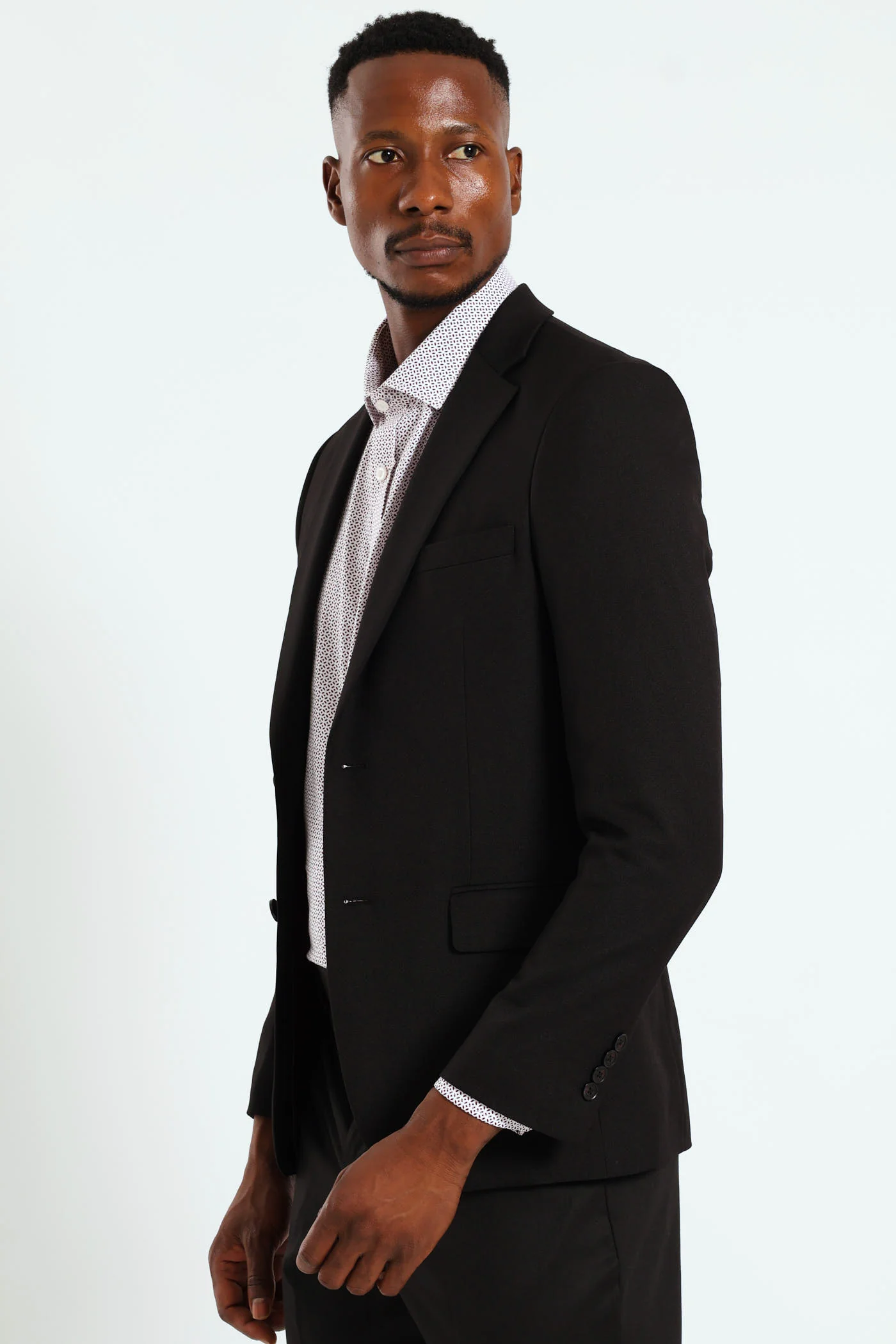 Regular Fit Essential Suit Jacket - Black - Image 2