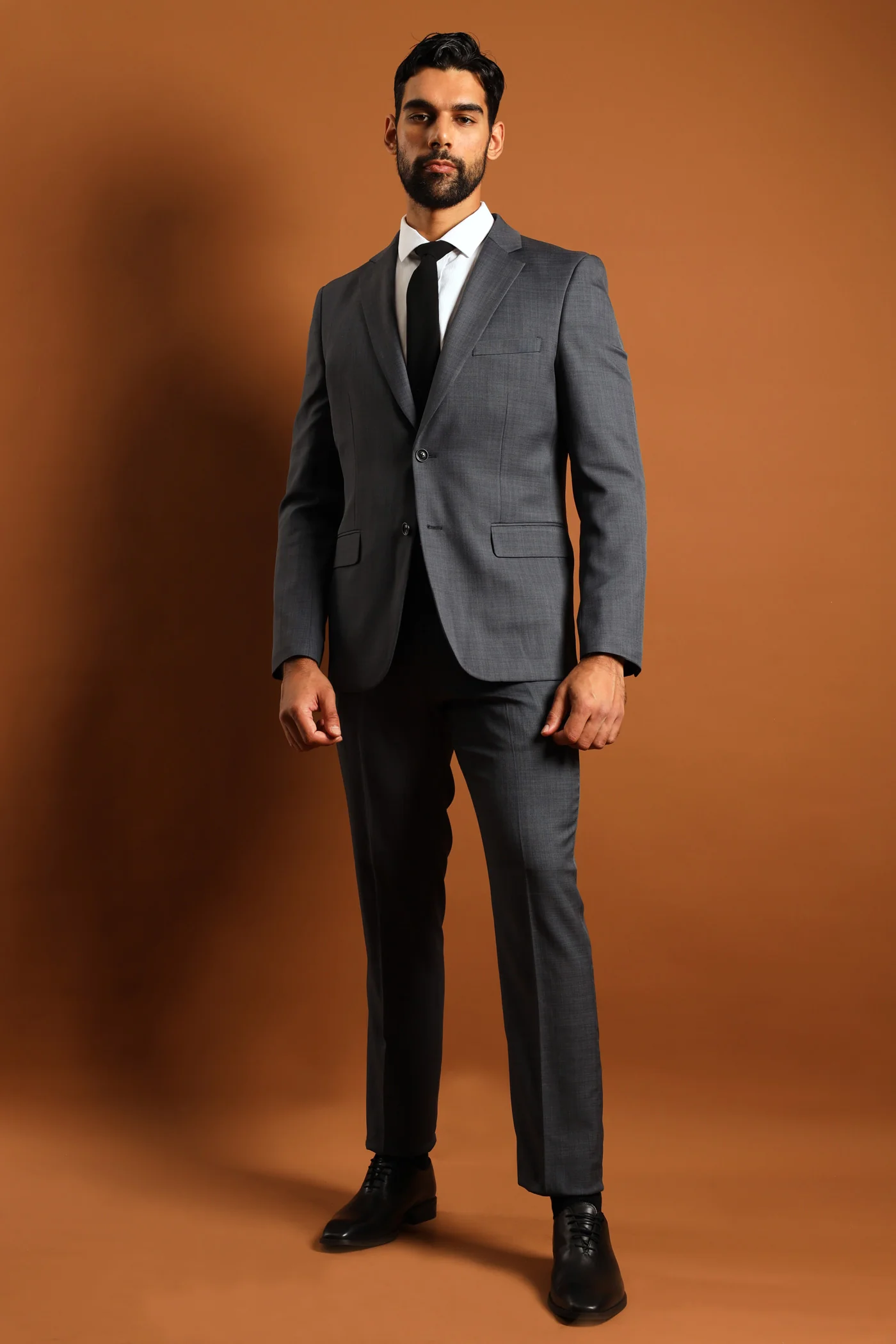 Regular Fit Essential Suit Jacket - Charcoal - Image 6