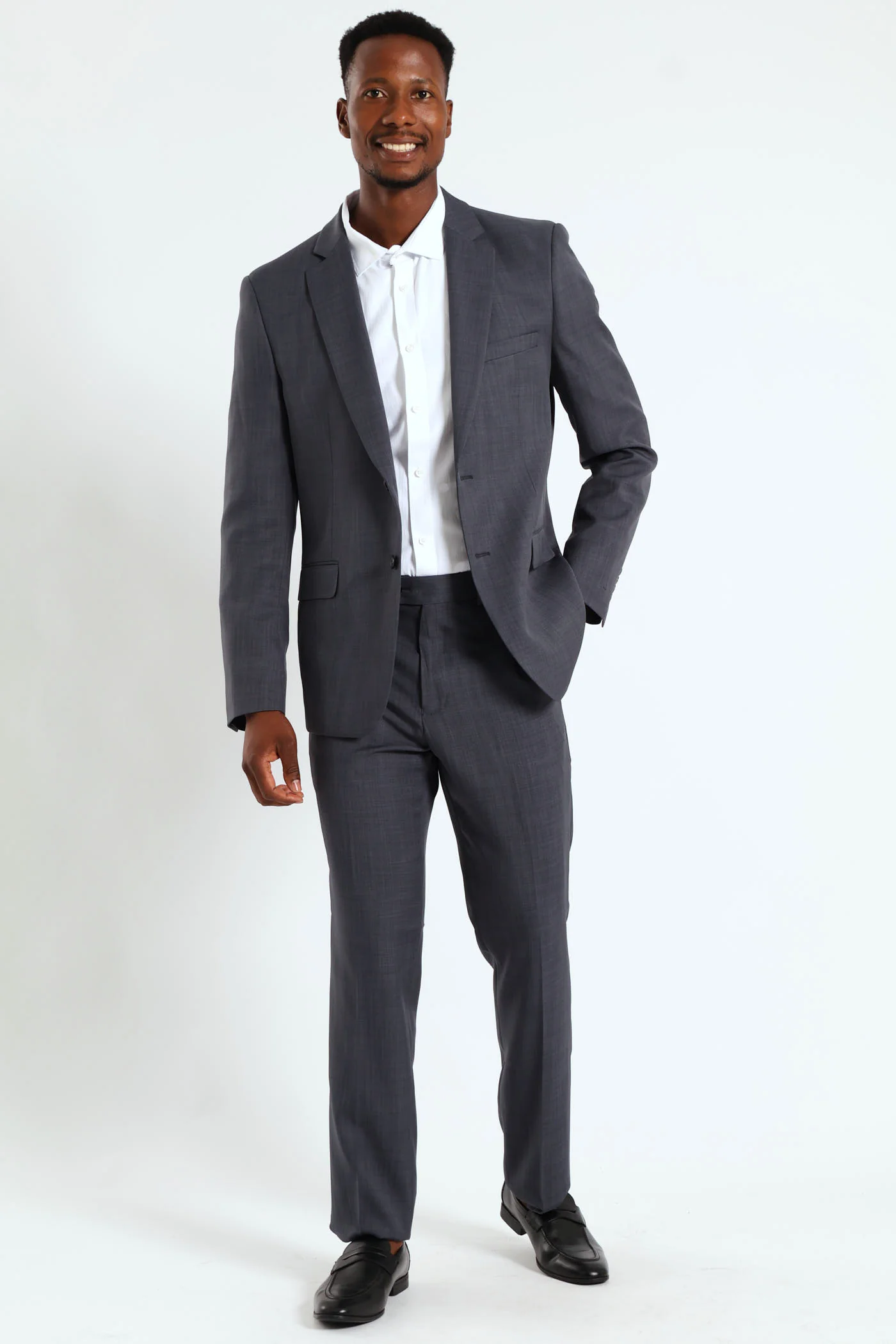 Regular Fit Essential Suit Jacket - Charcoal - Image 7