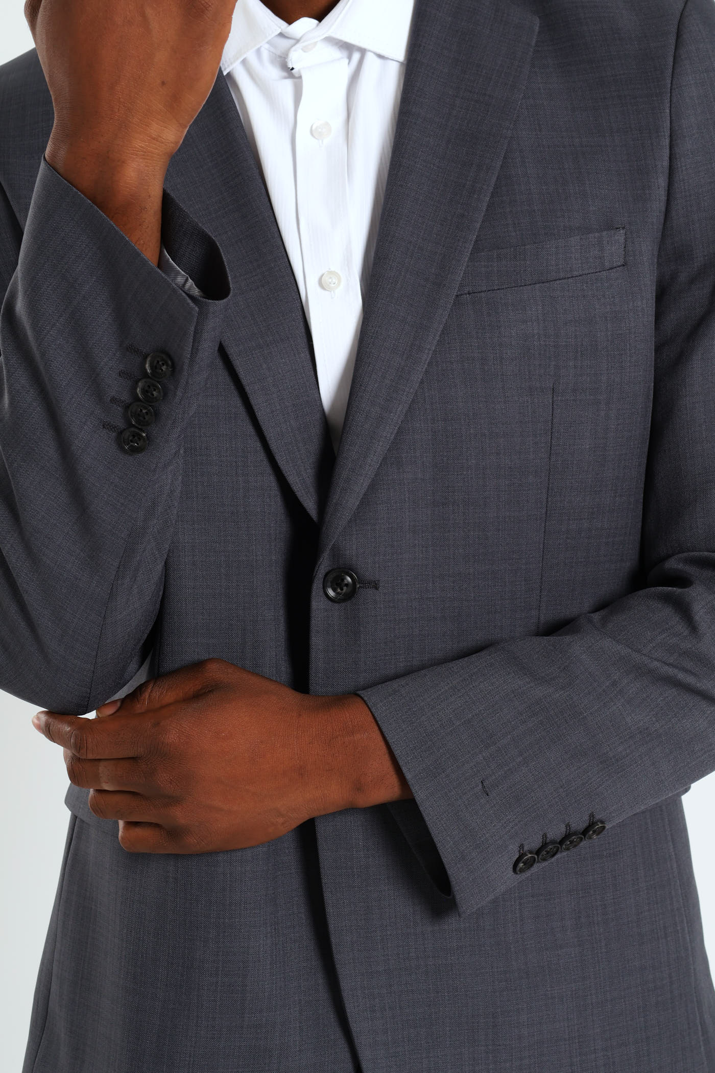 Regular Fit Essential Suit Jacket - Charcoal - Image 8