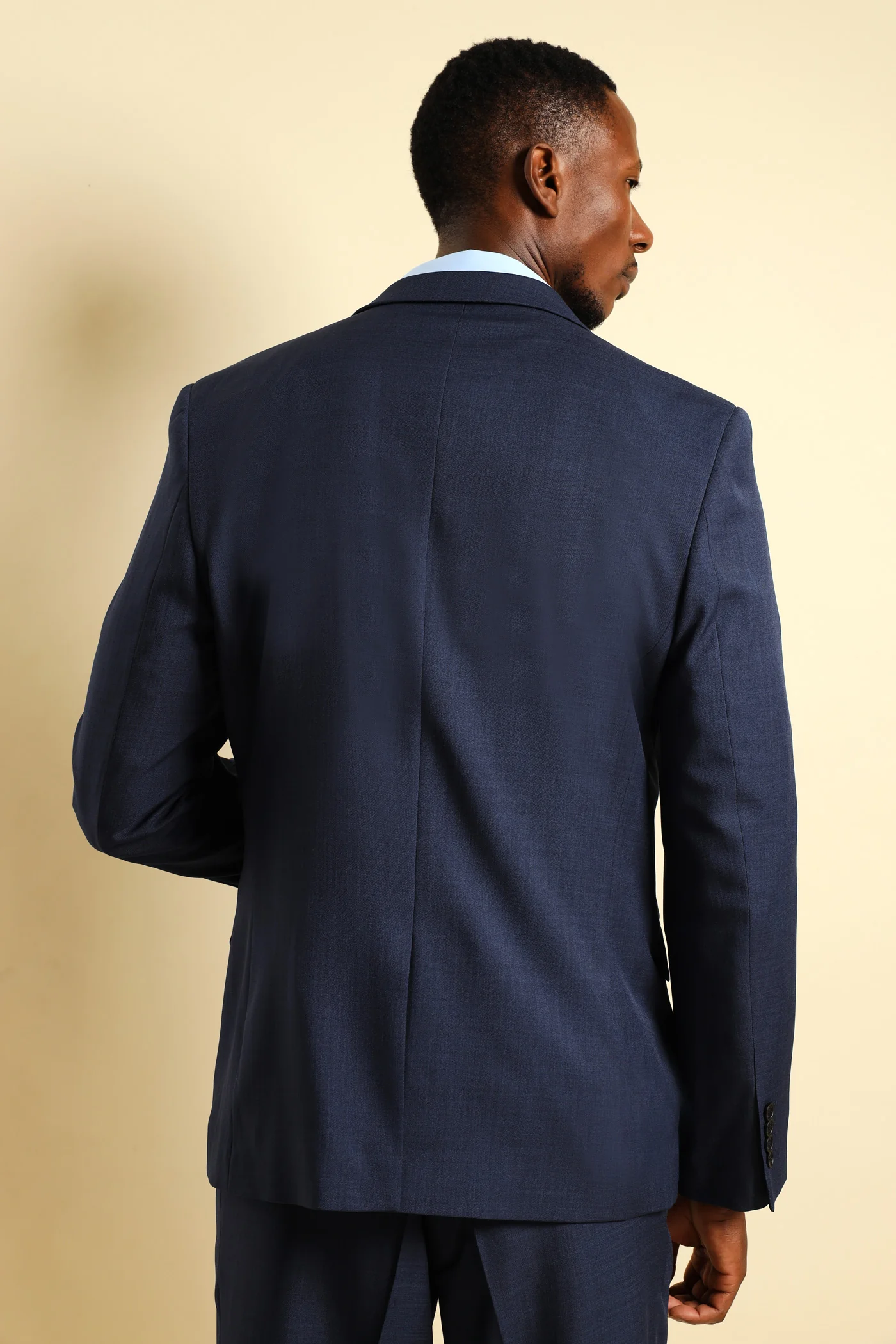 Regular Fit Essential Suit Jacket - Navy - Image 3