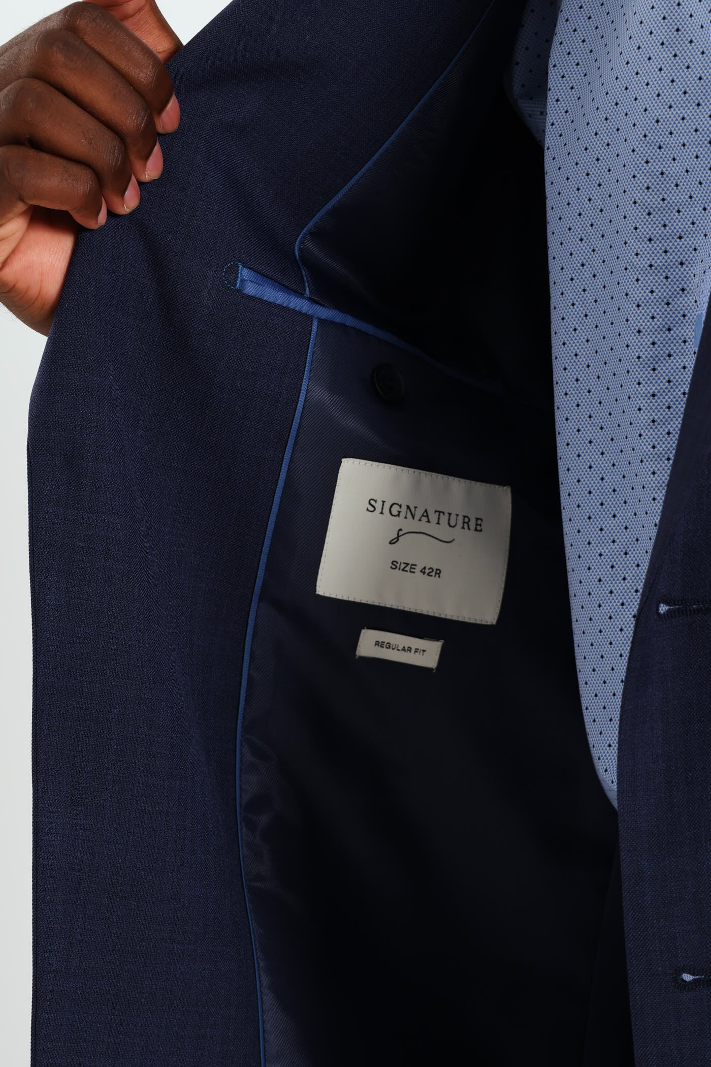 Regular Fit Essential Suit Jacket - Navy - Image 6