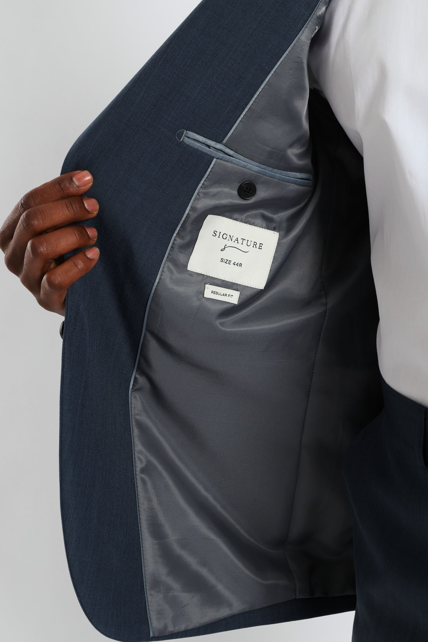 Regular Fit Essential Suit Jacket - Petrol - Image 5