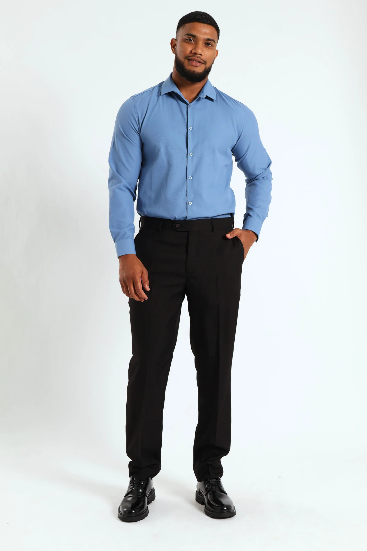 Regular Fit Essential Suit Trouser - Black - Image 2