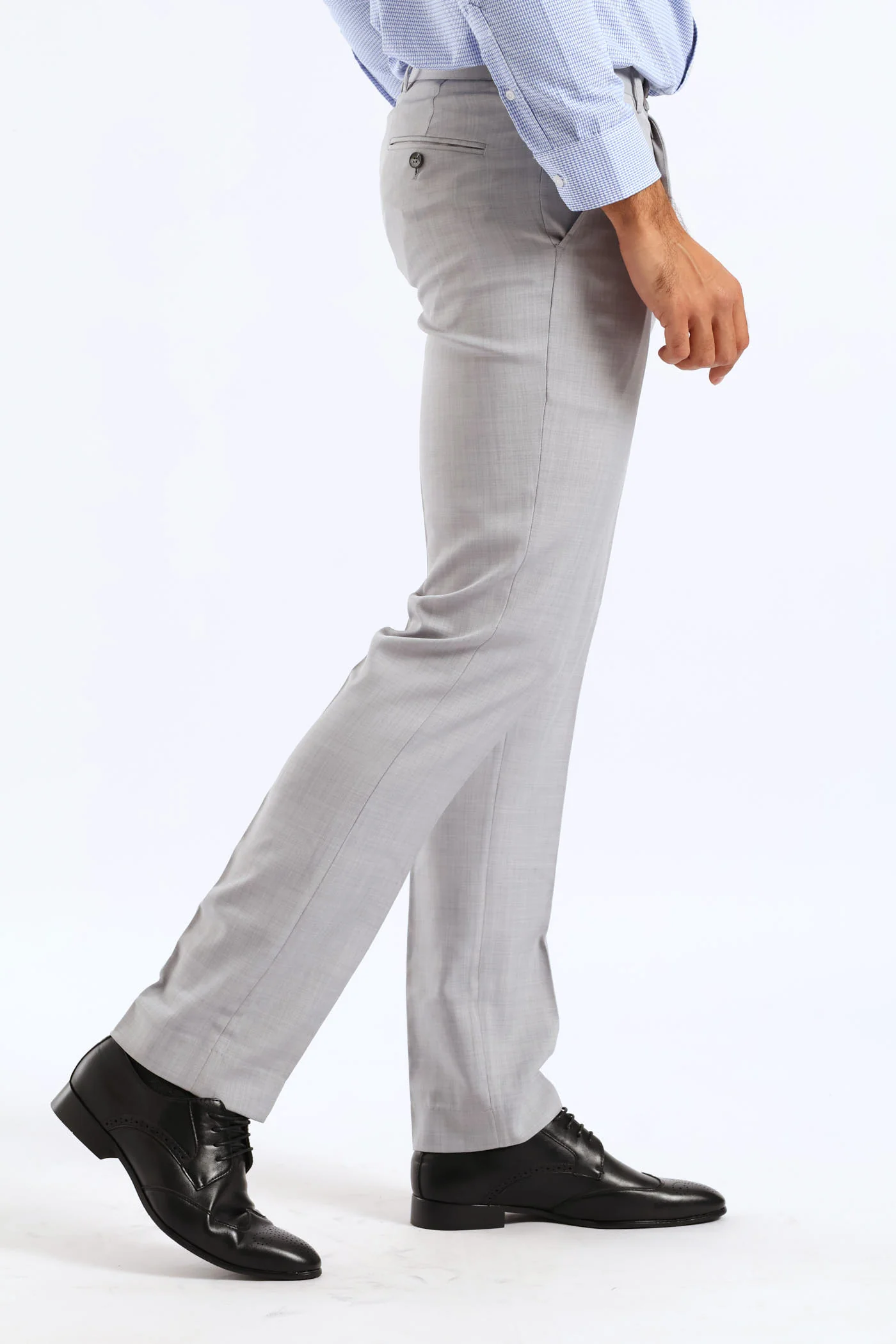 Regular Fit Essential Suit Trouser - Grey - Image 3