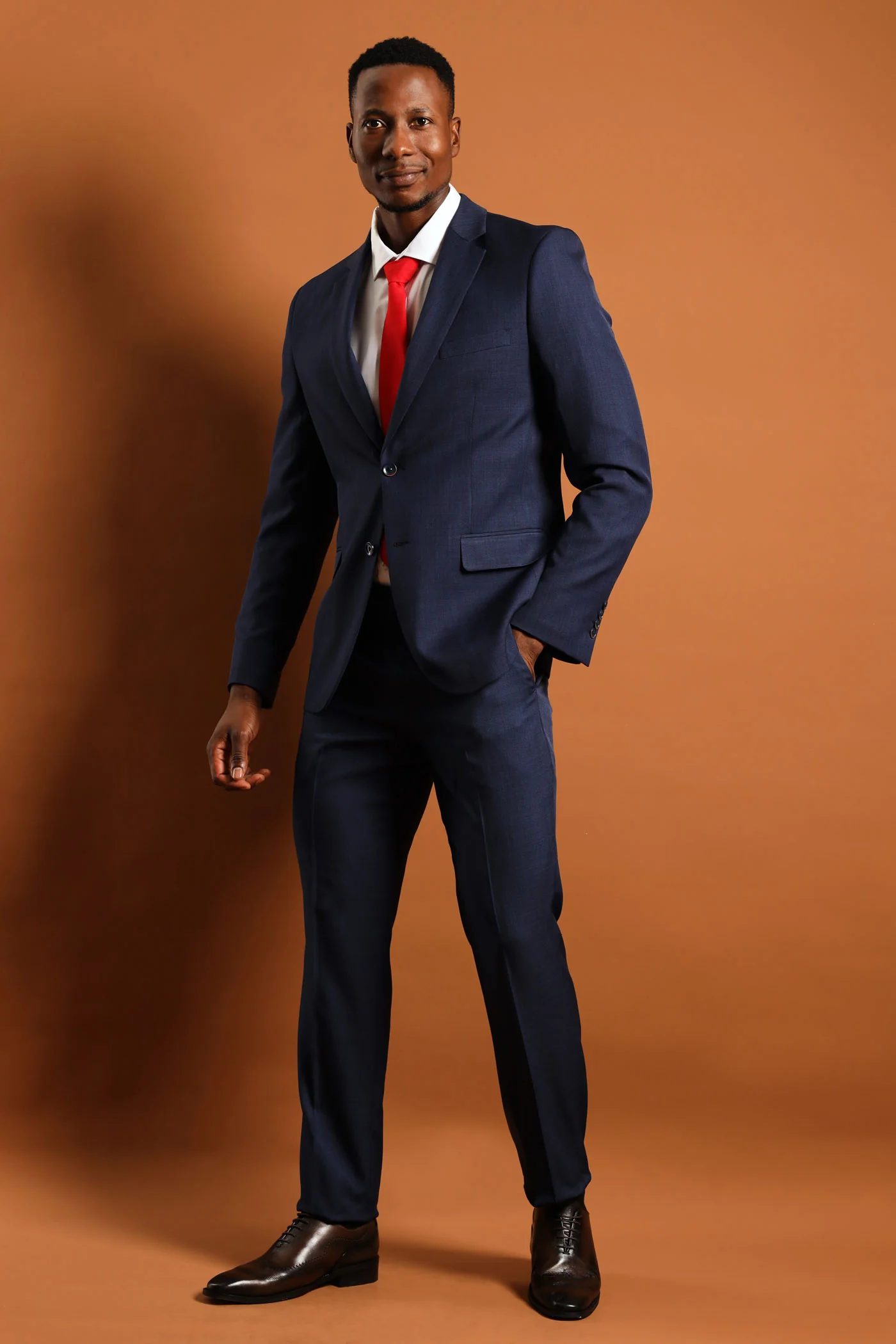 Regular Fit Essential Suit Trouser - Navy - Image 2
