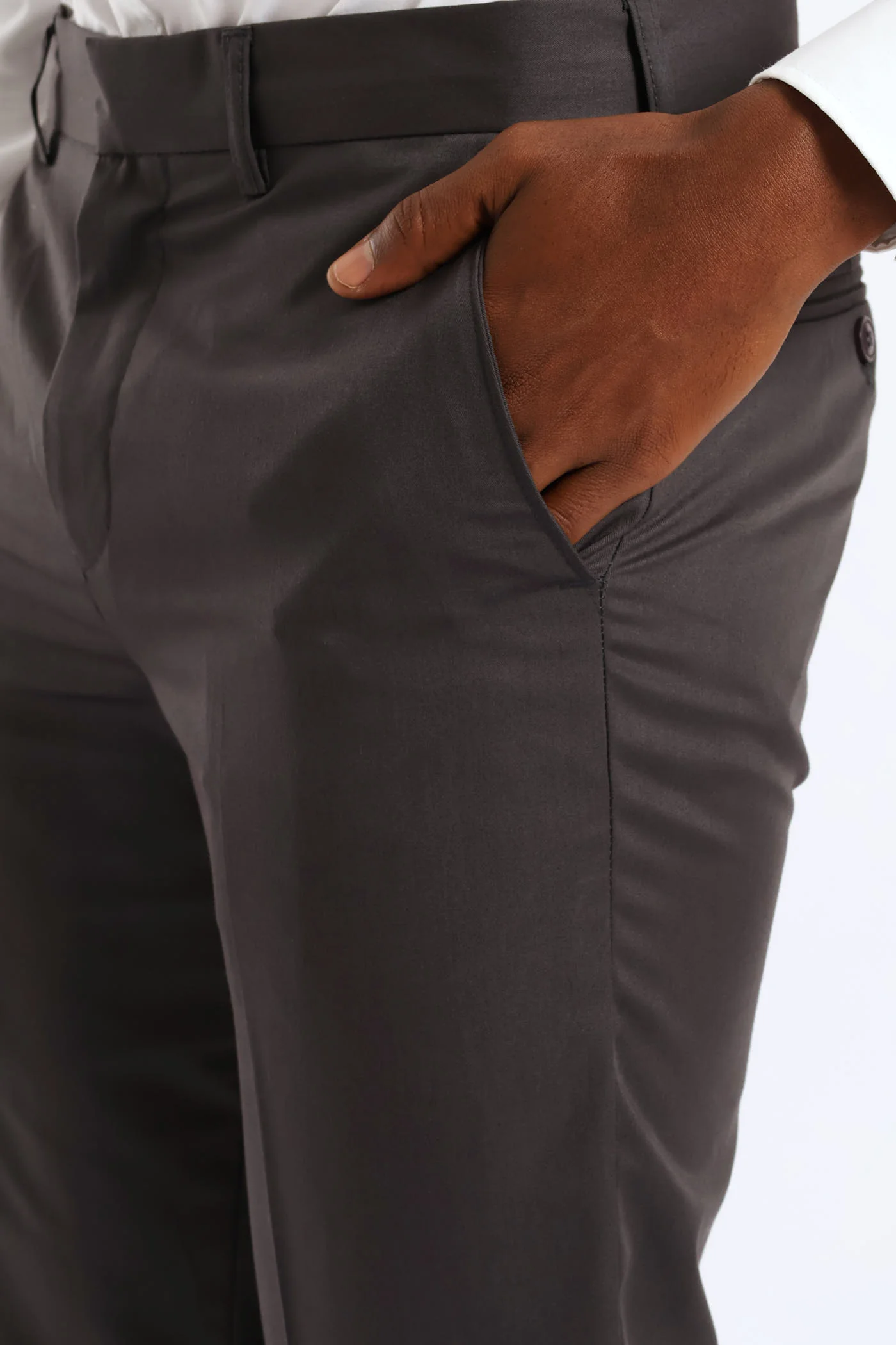 Regular Fit Formal Trouser - Charcoal - Image 2