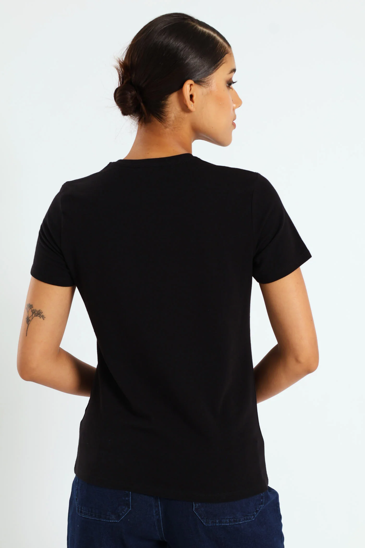 Regular Fit Multi-Technique Logo Top - Black - Image 3