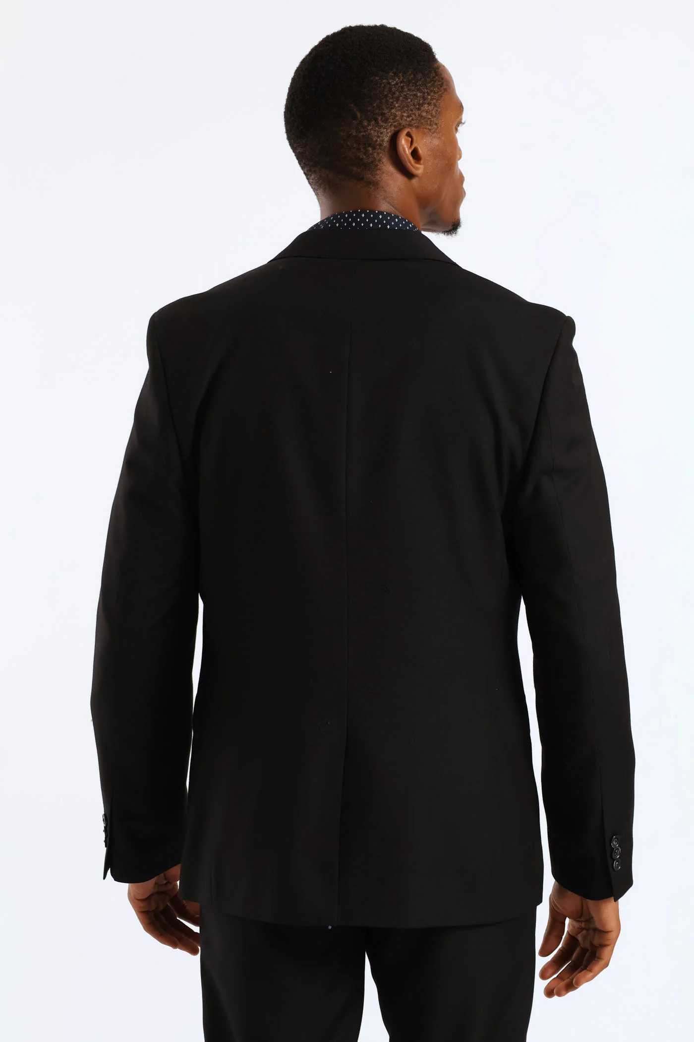 Regular Fit Viscose Blend Suit Jacket - Black - Image 5