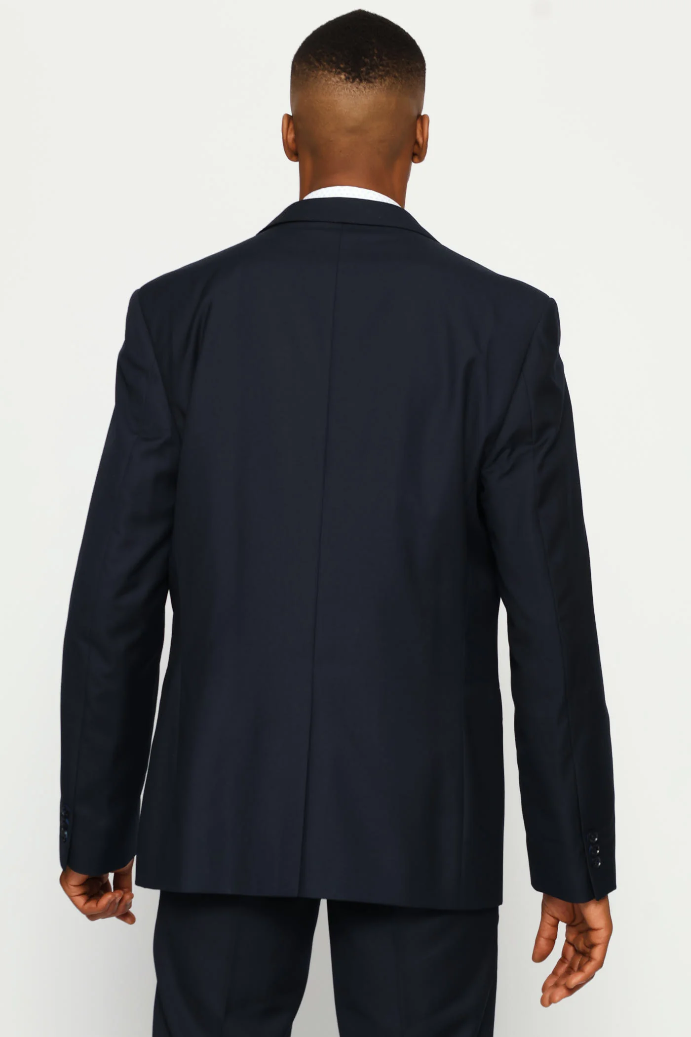 Regular Fit Viscose Blend Suit Jacket - Navy - Image 5