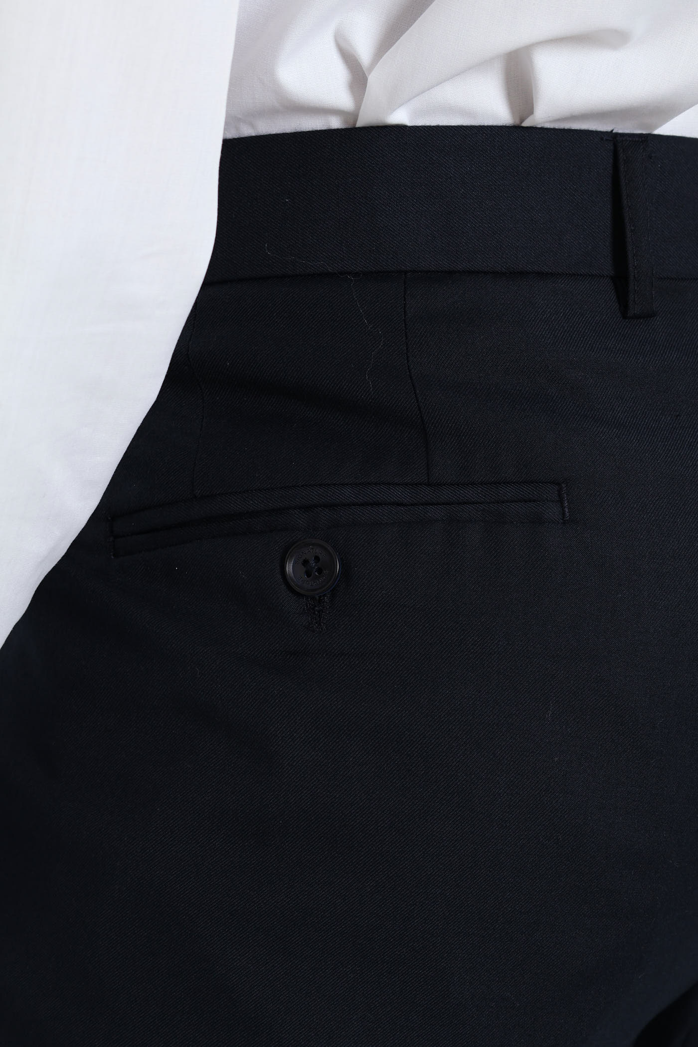 Regular Fit Viscose Blend Suit Trouser - Navy - Image 5