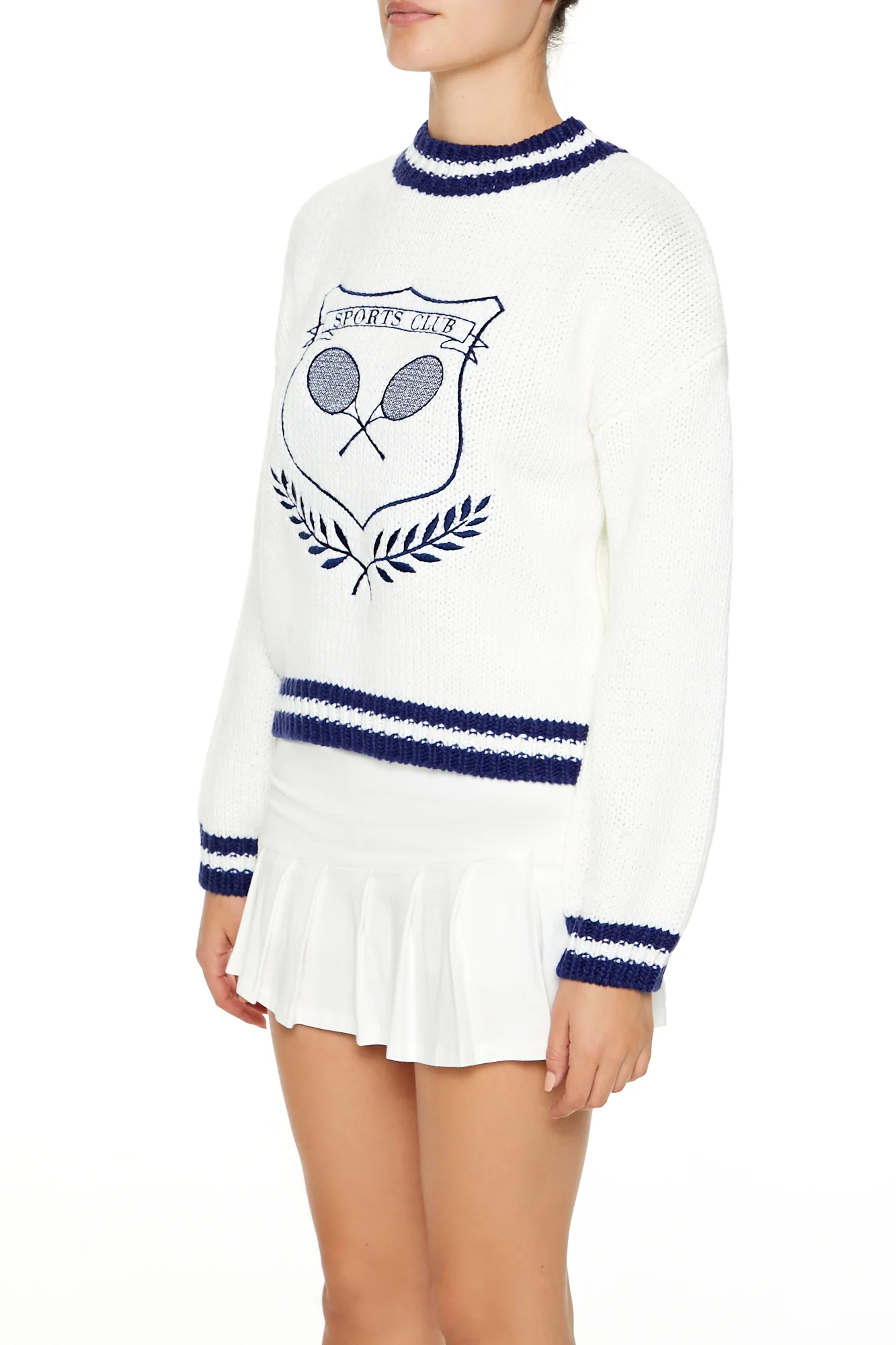 Regular Pullover - White/Blue - Image 3