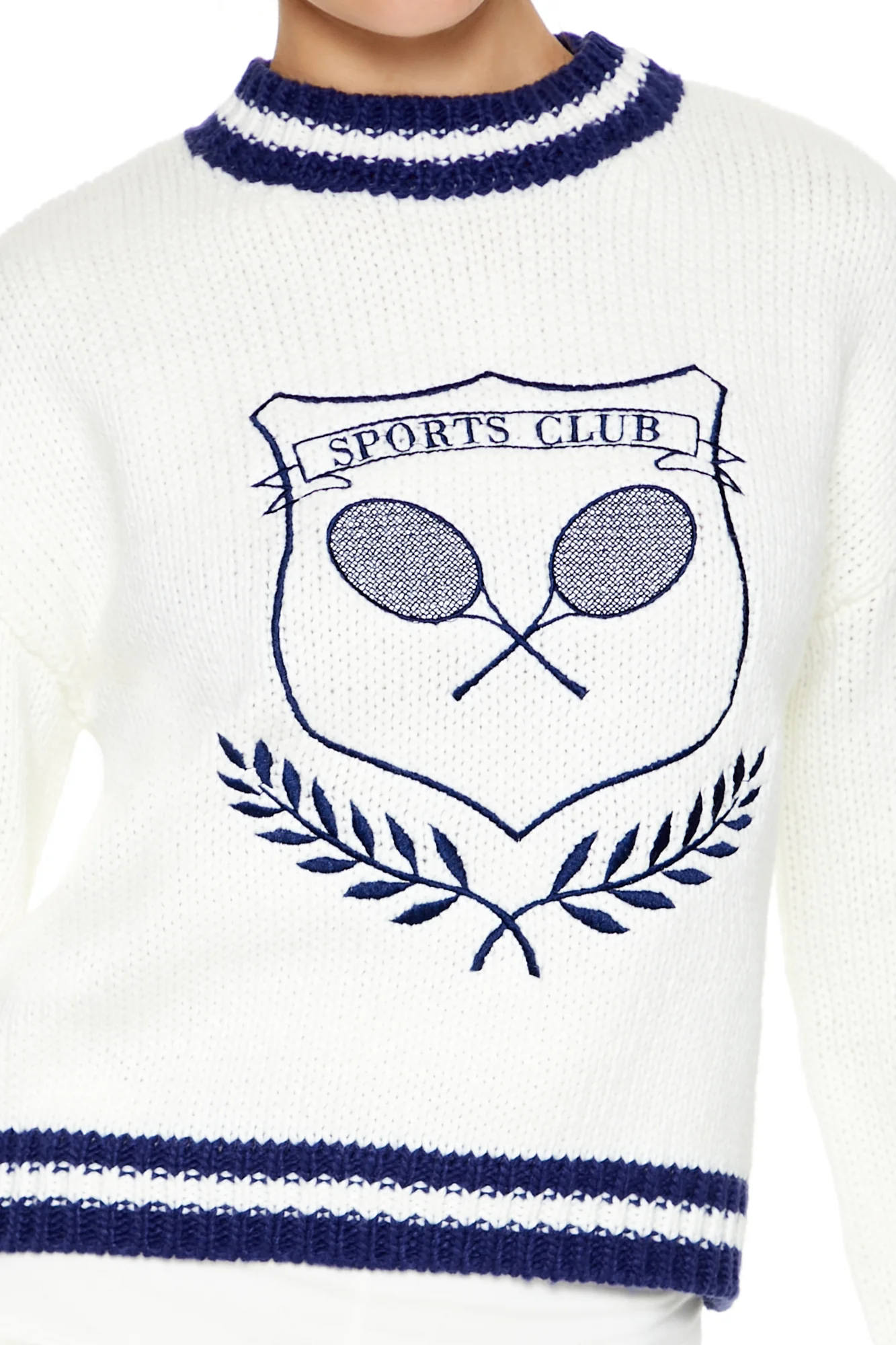 Regular Pullover - White/Blue - Image 5