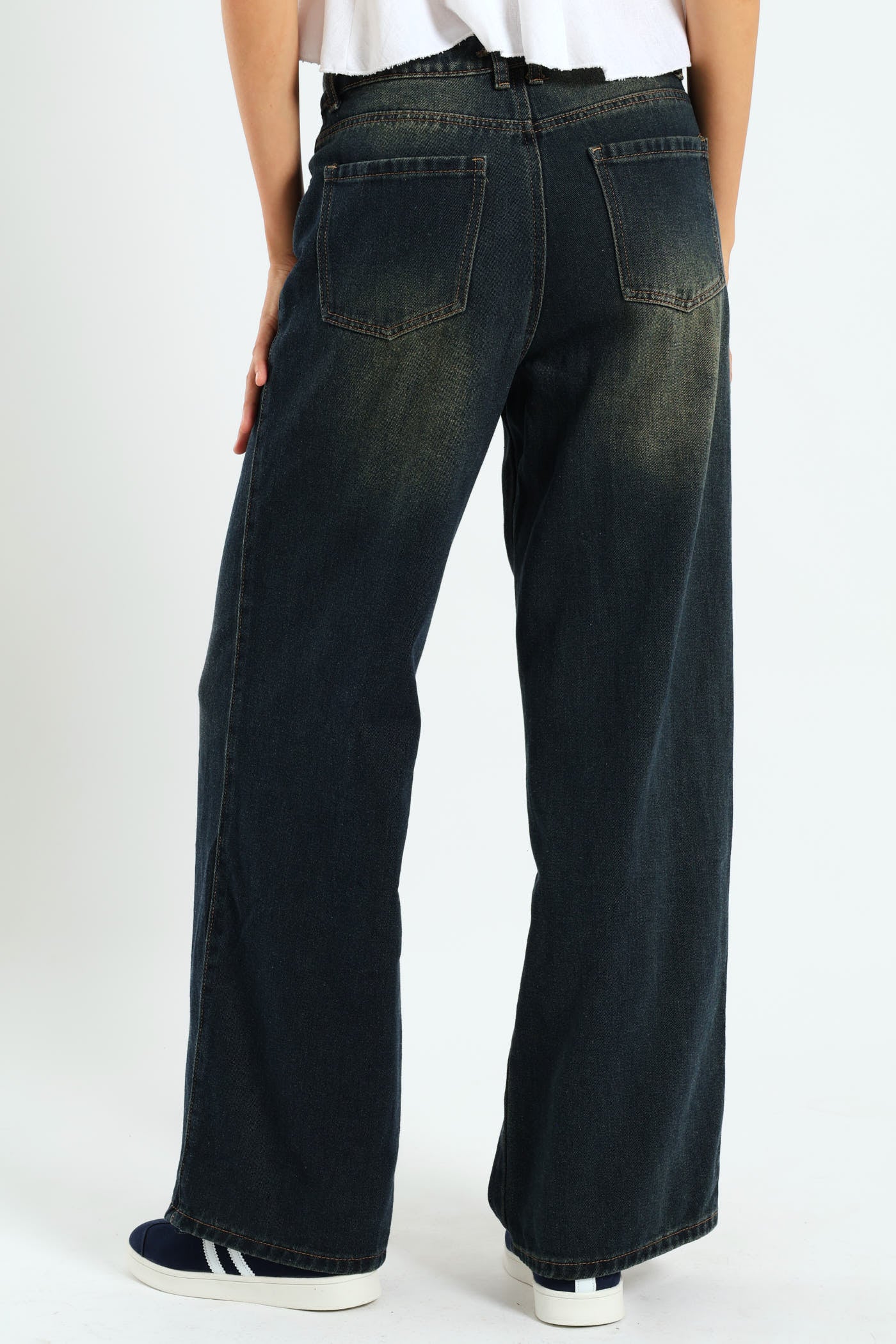 Regular Rise Baggy Jean - Ink/Green - Image 3