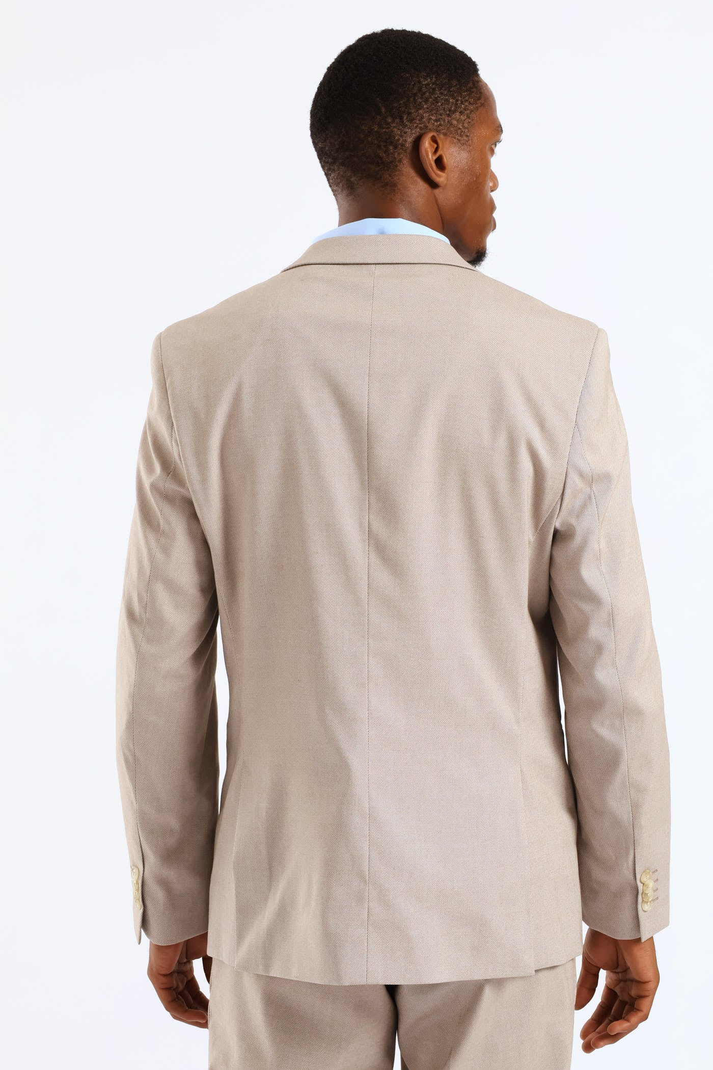 Regular Twill Suit Jacket  · Natural - Image 5